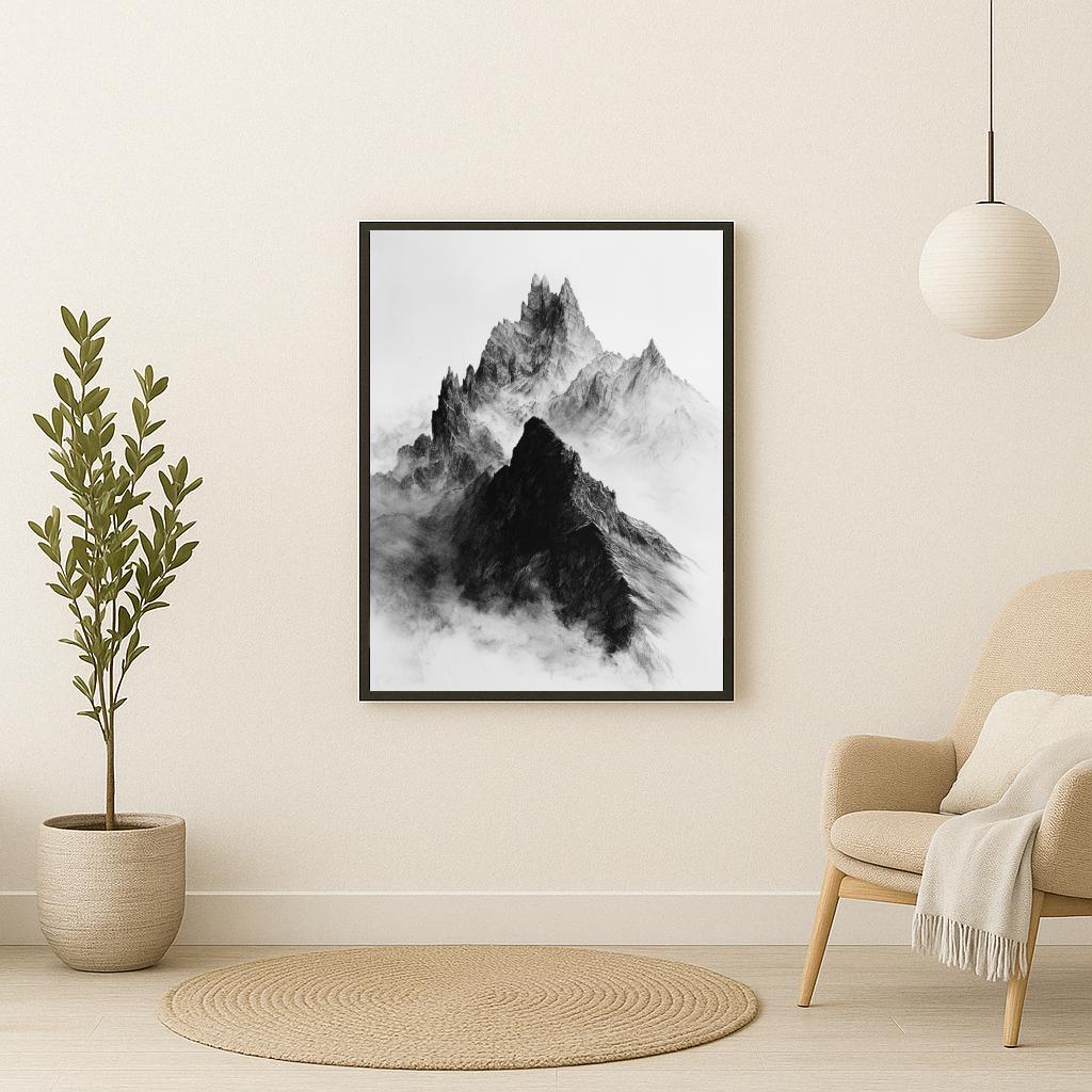Mountain B&W poster sfeerbeeld 2