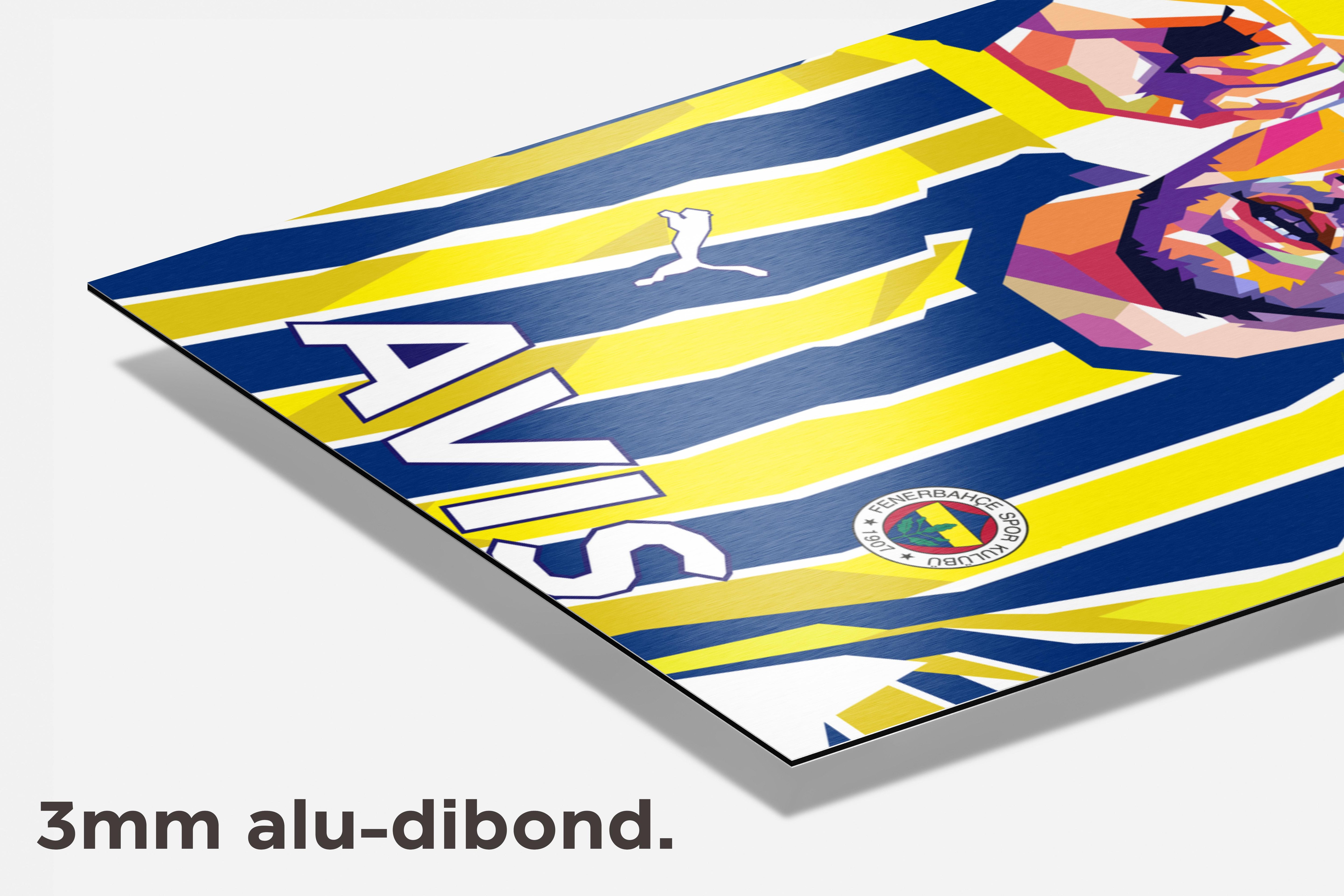 Edin Dzeko dibond detail