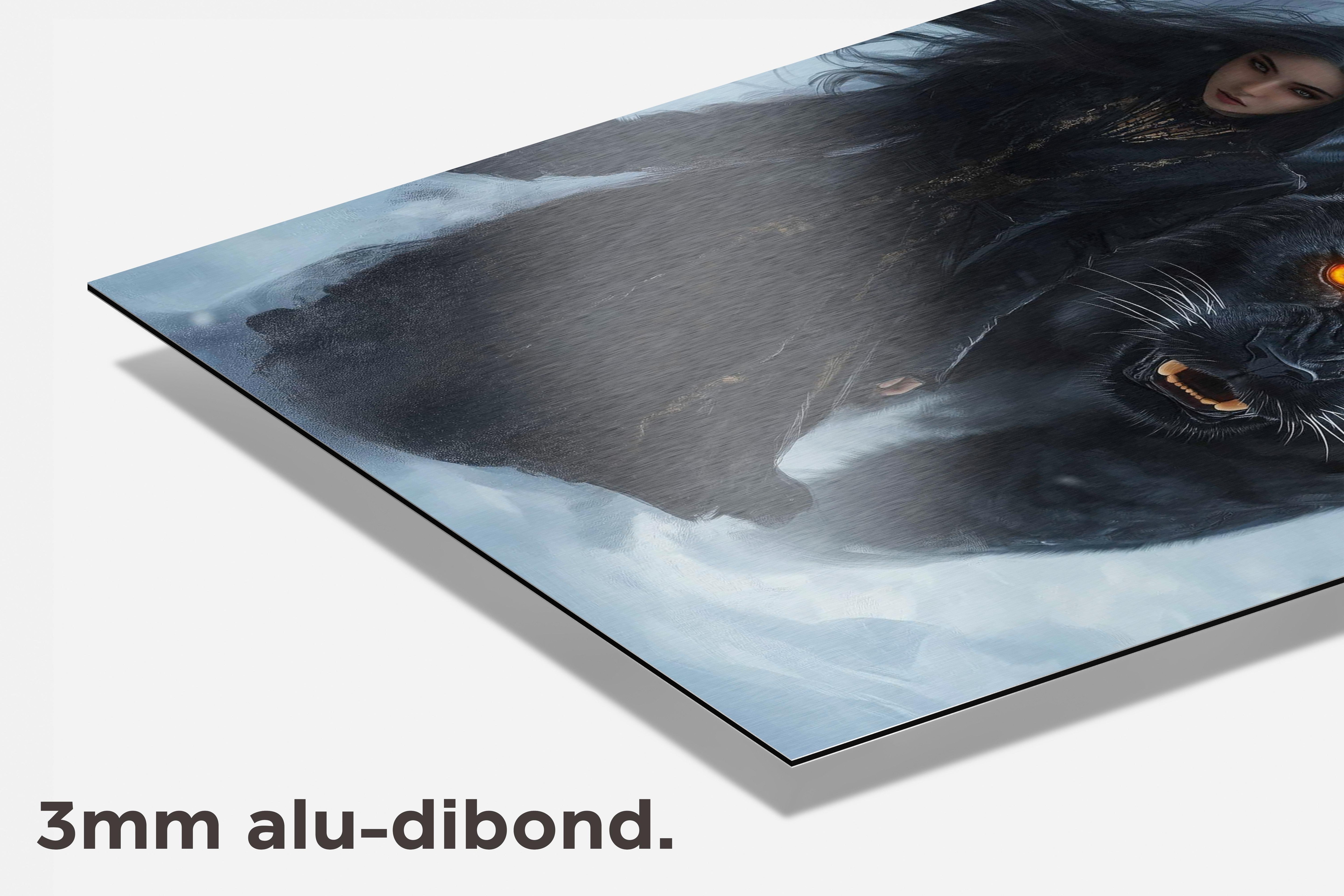Panter Vrouw dibond detail