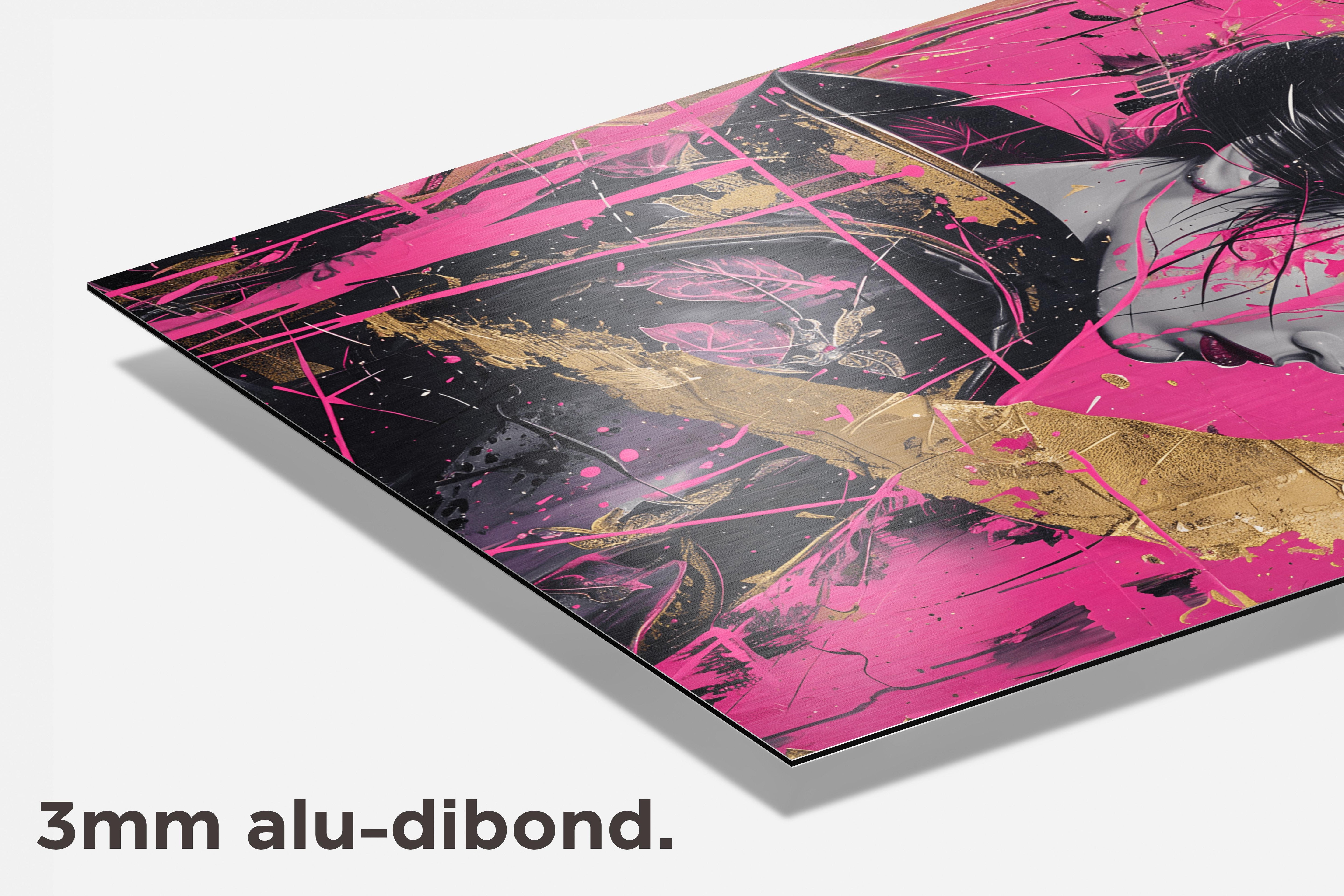 Geisha Roze dibond detail