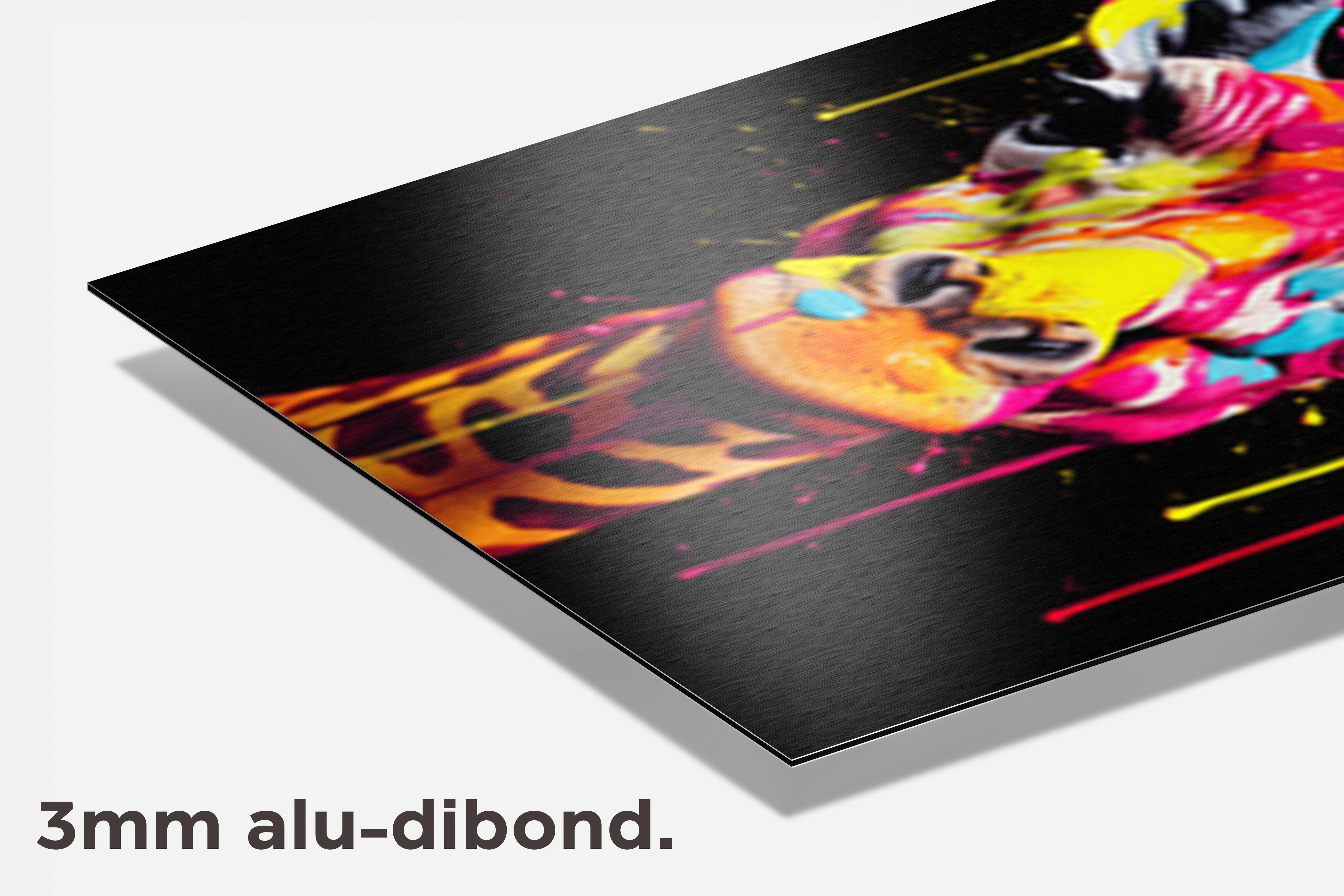 Giraffe Pop dibond detail