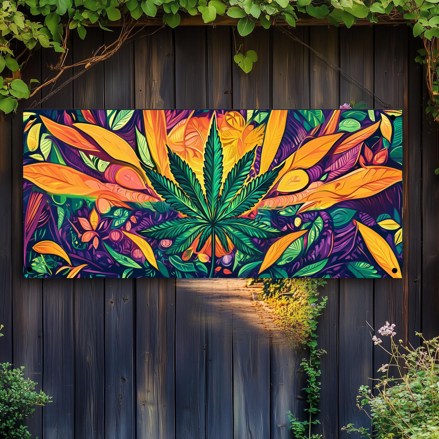 Affiche Affiche de jardin Cannabis Abstrait de 25 Artstreet