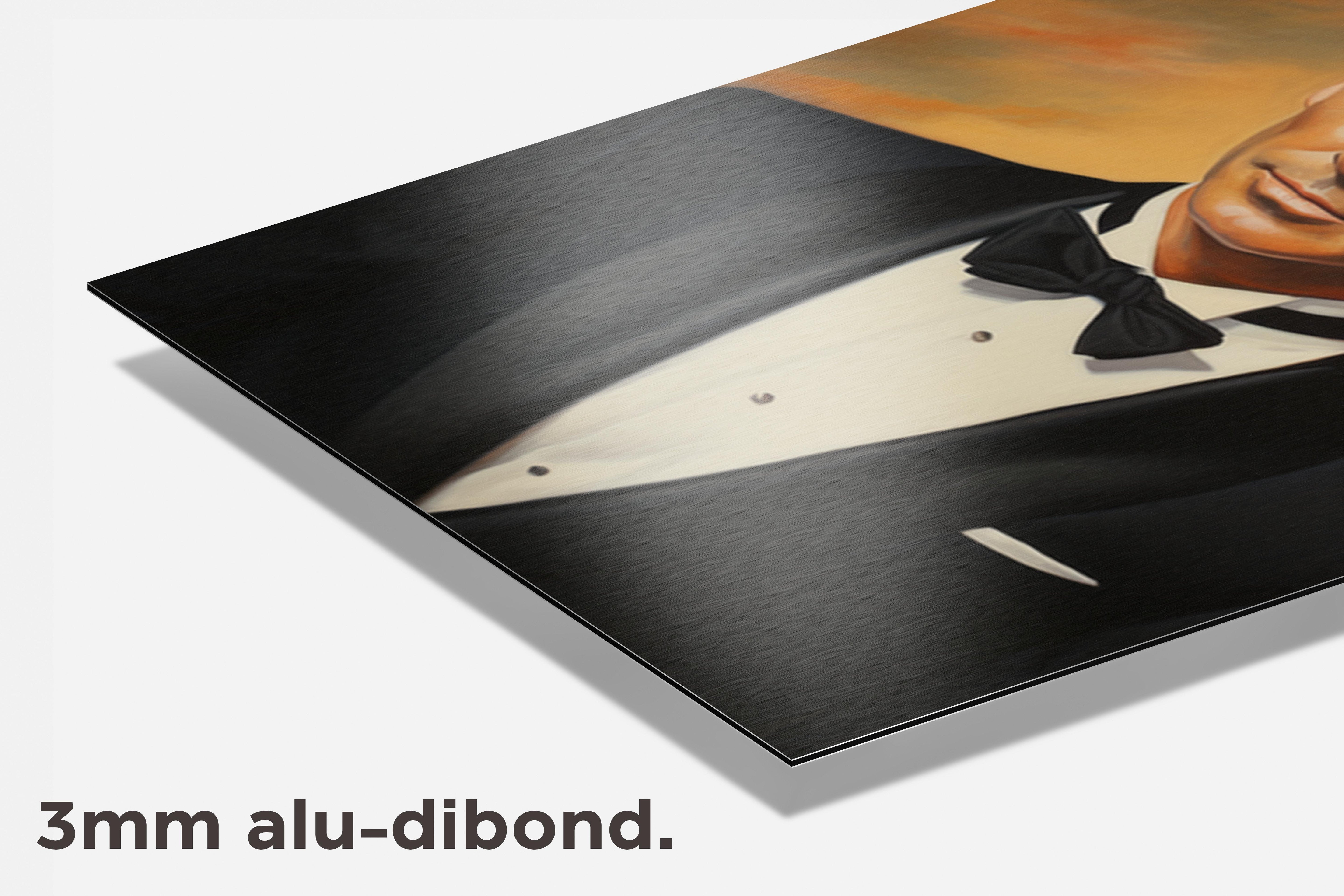 Pierce Brosnan dibond detail