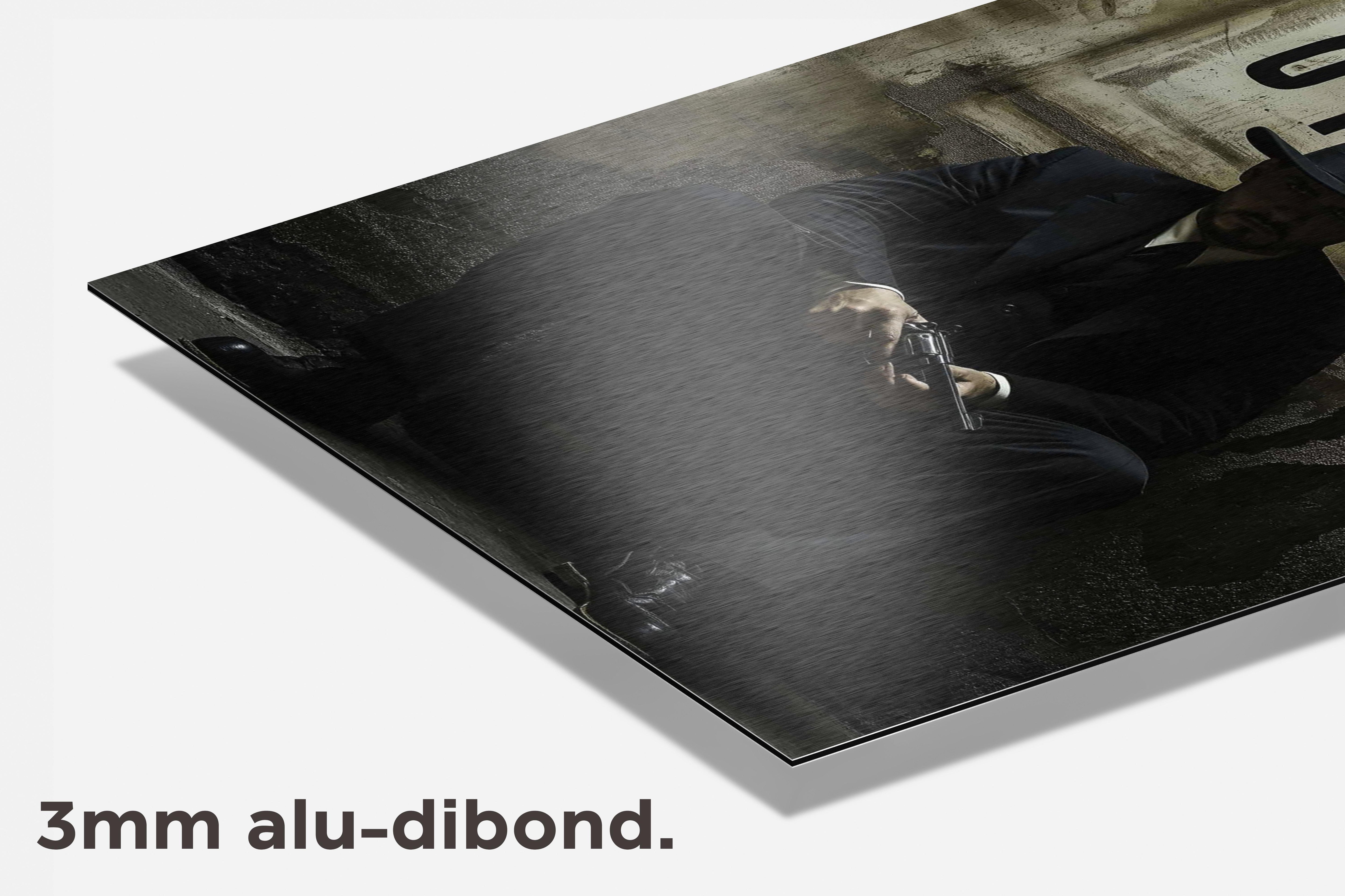 Plata O Plomo dibond detail