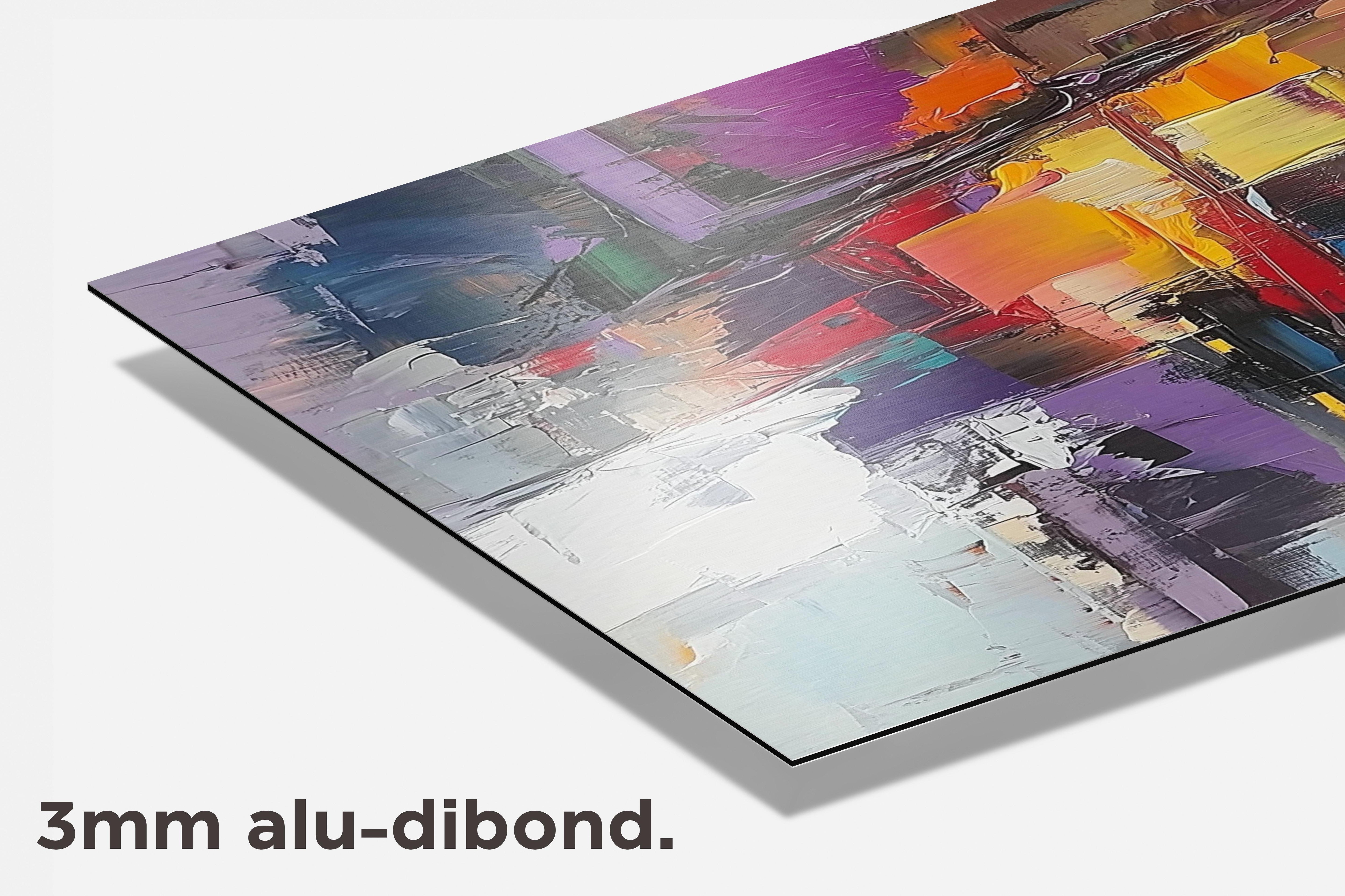 Aquarel Abstract dibond detail