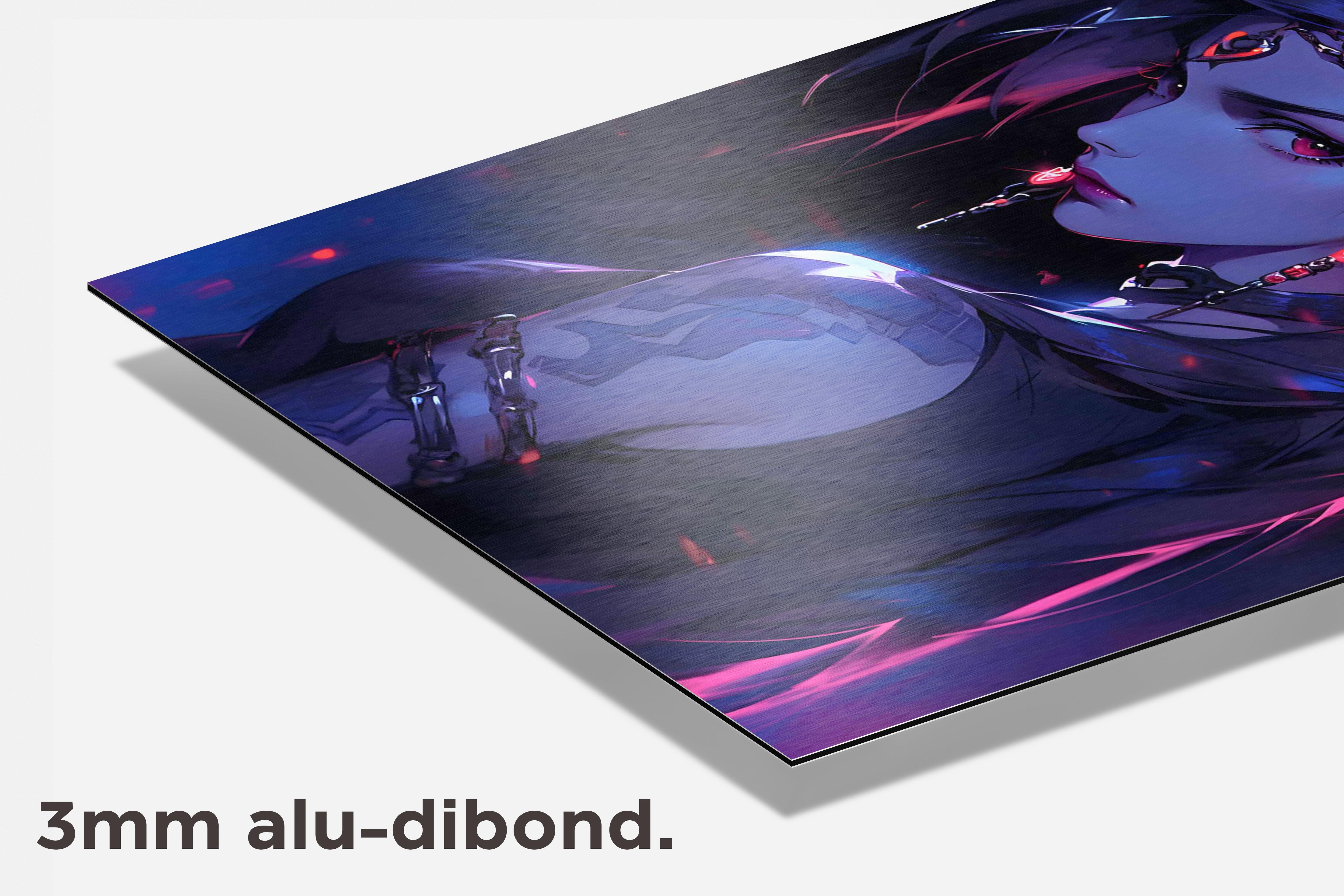 Overwatch Widowmaker dibond detail