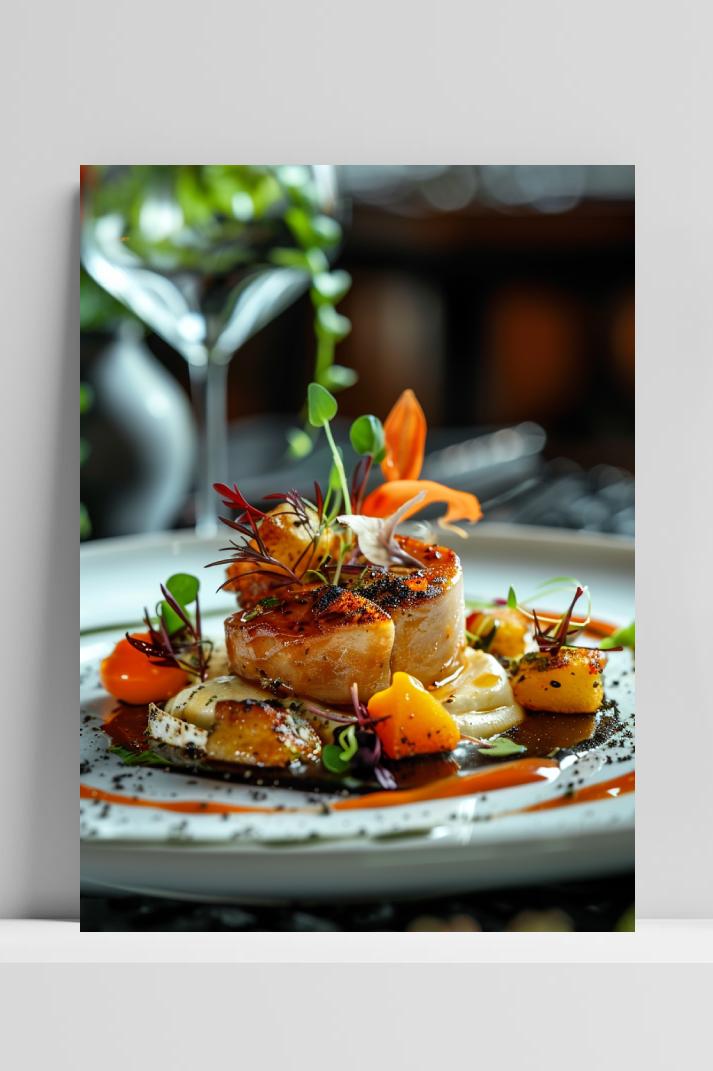 Gourmet op 3mm aluminium dibond