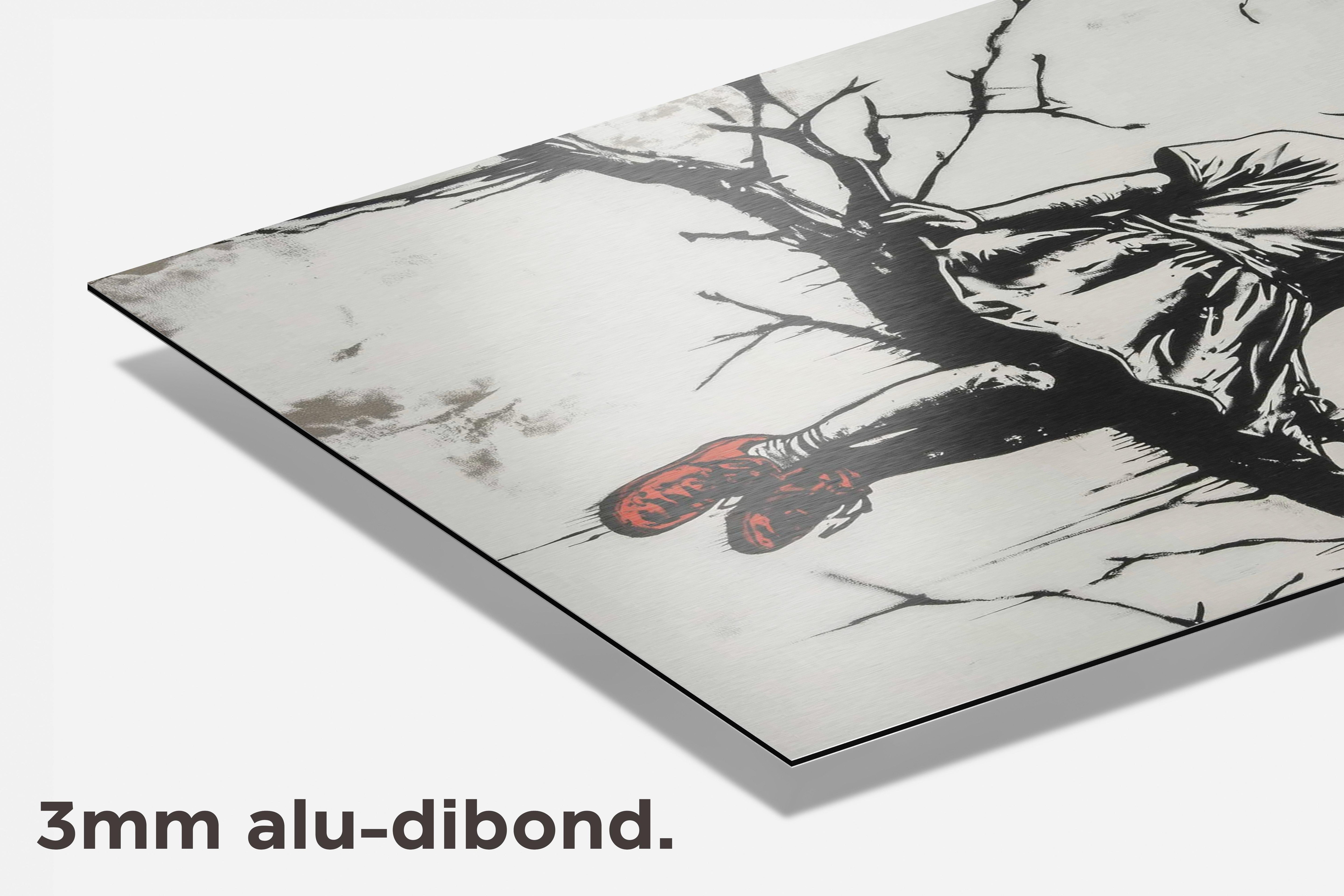 Banksy Boom dibond detail