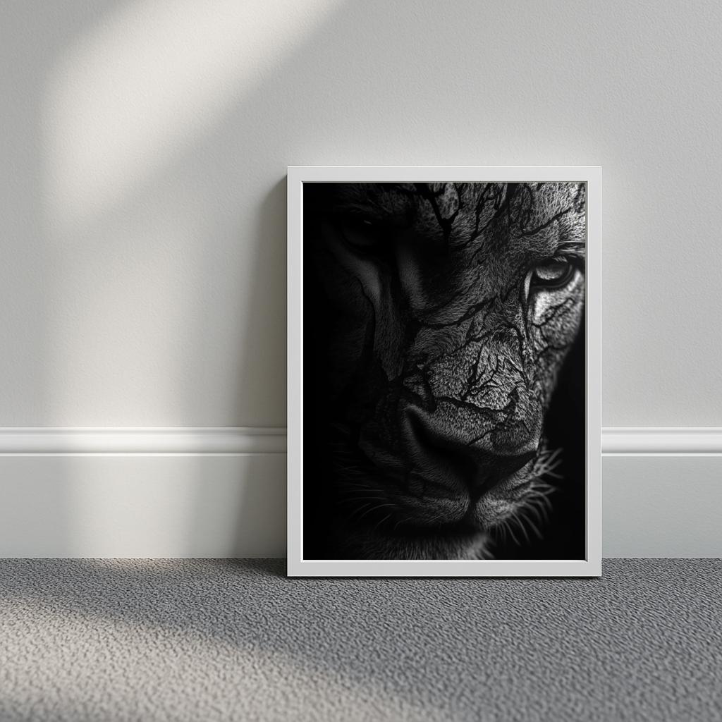 Lion Scars B&W poster sfeerbeeld 3