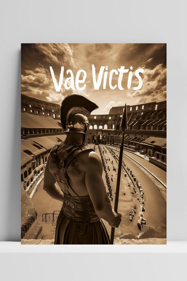Vae Victis op 3mm aluminium dibond