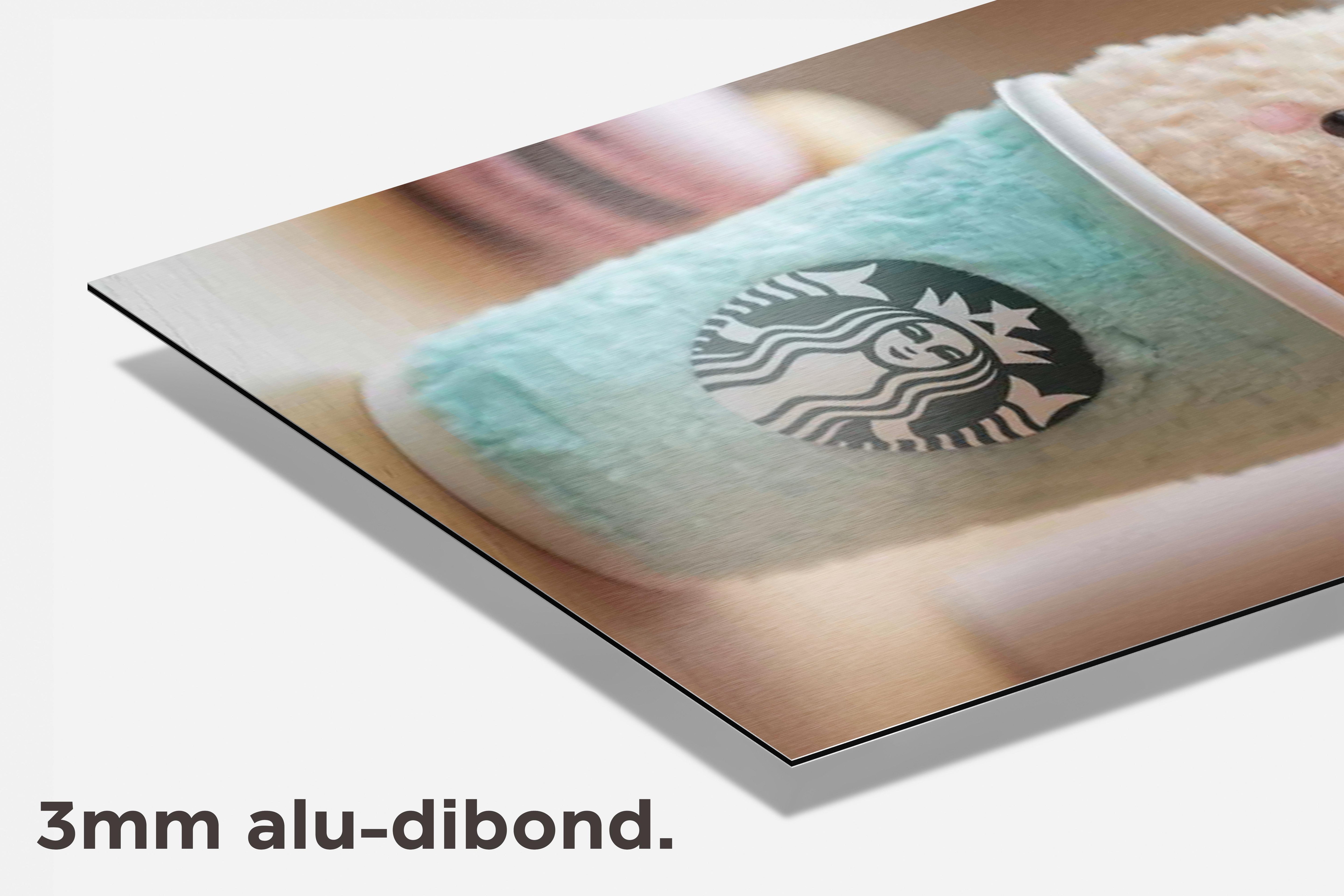 Starbucks dibond detail
