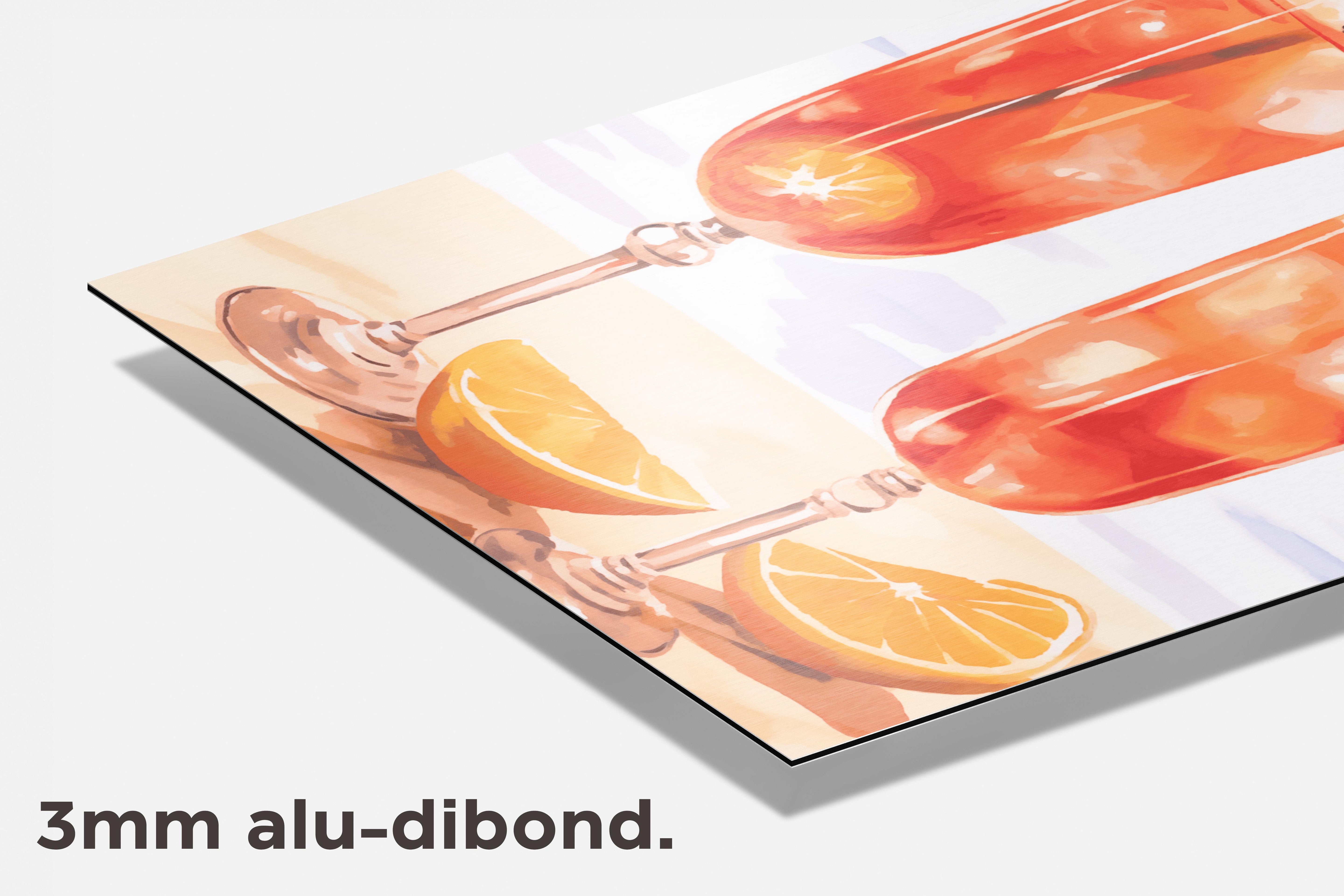Aperol Spritz dibond detail