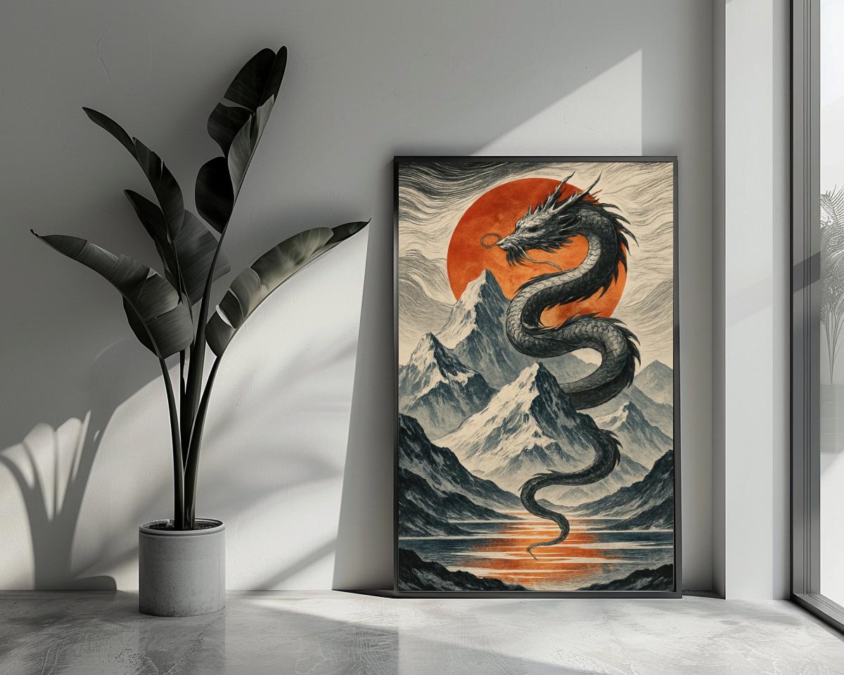 Dragon Art Vintage poster van 25 Artstreet