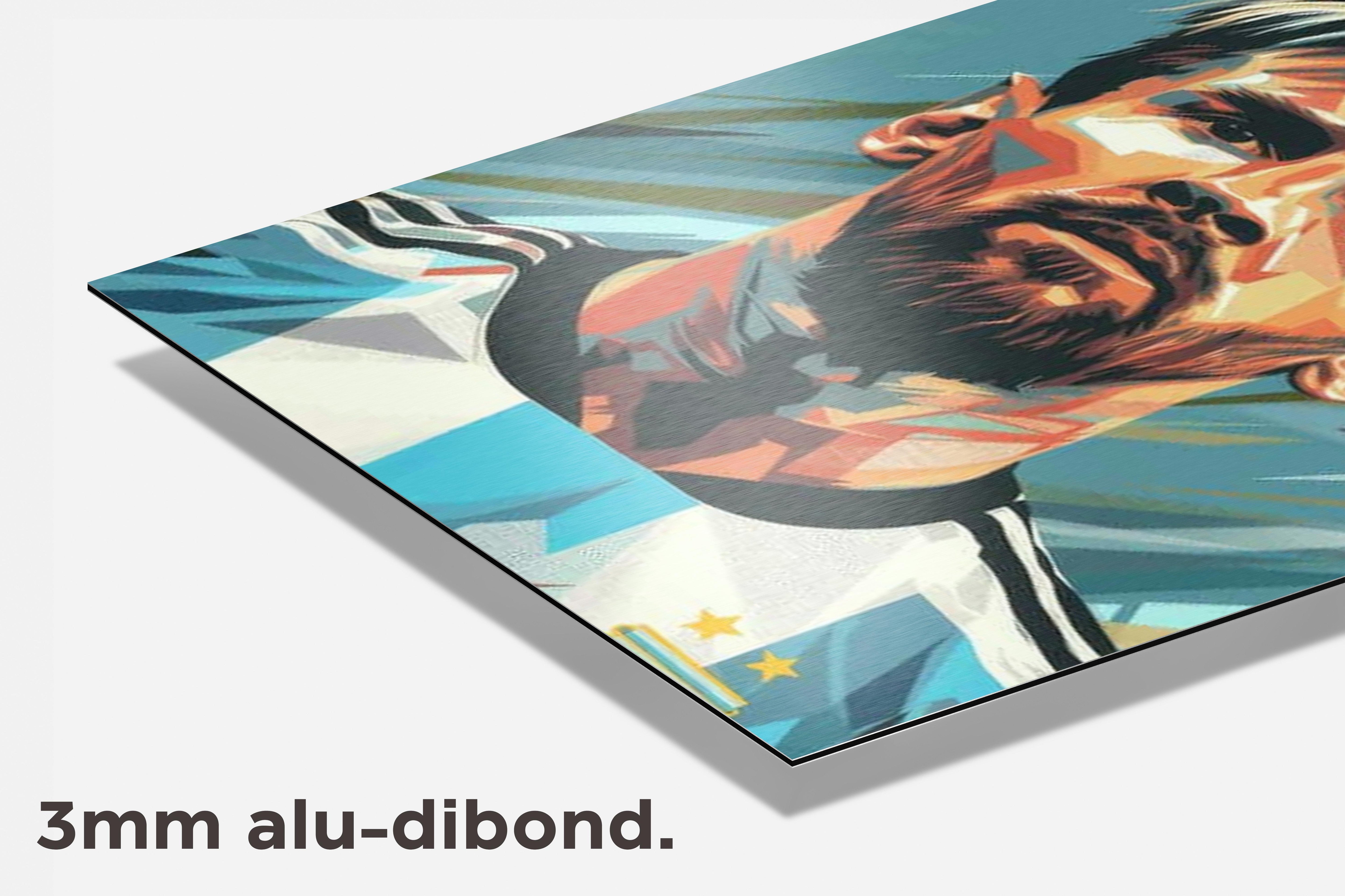 Lionel Messi Argentinië dibond detail