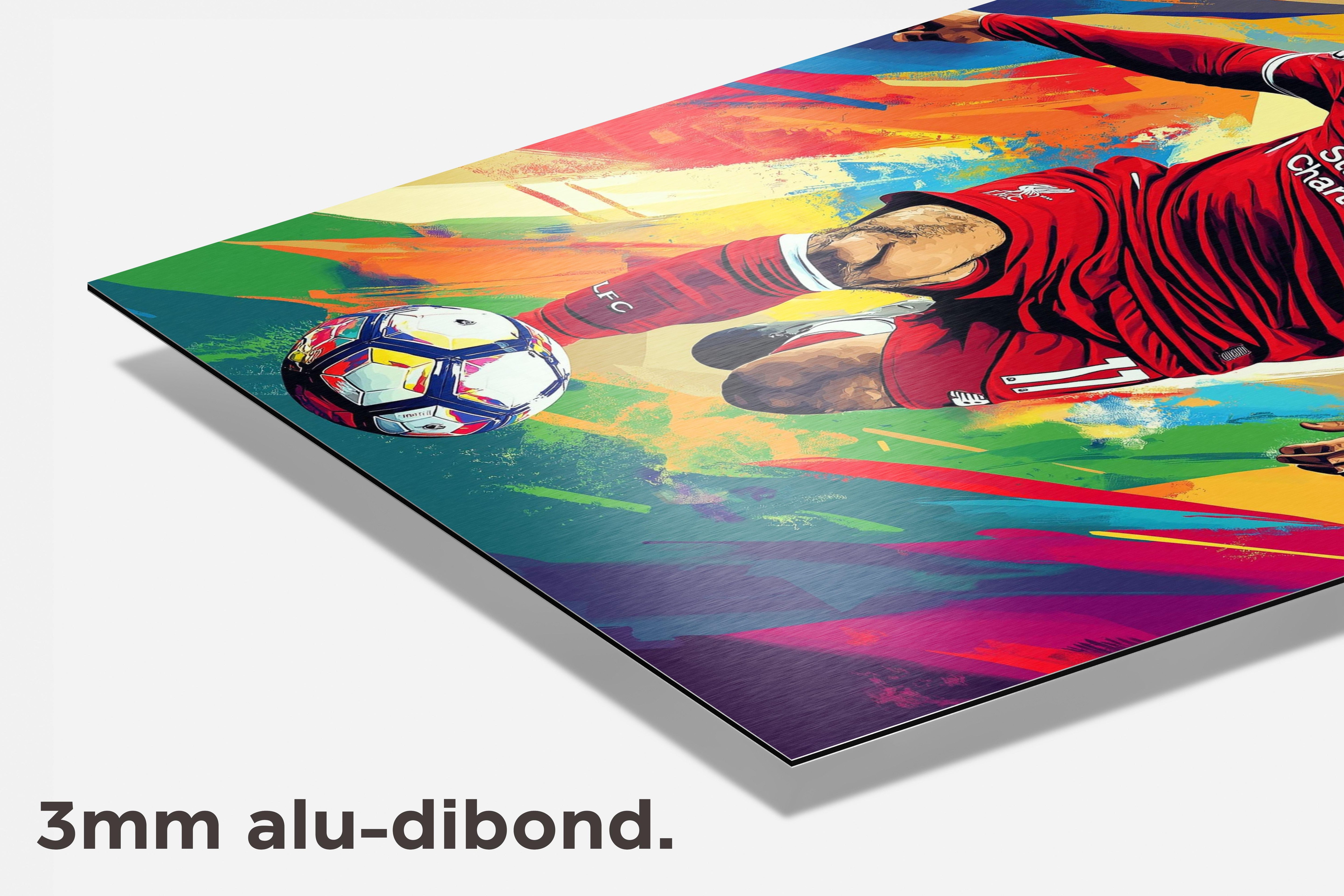Mohamed Salah dibond detail