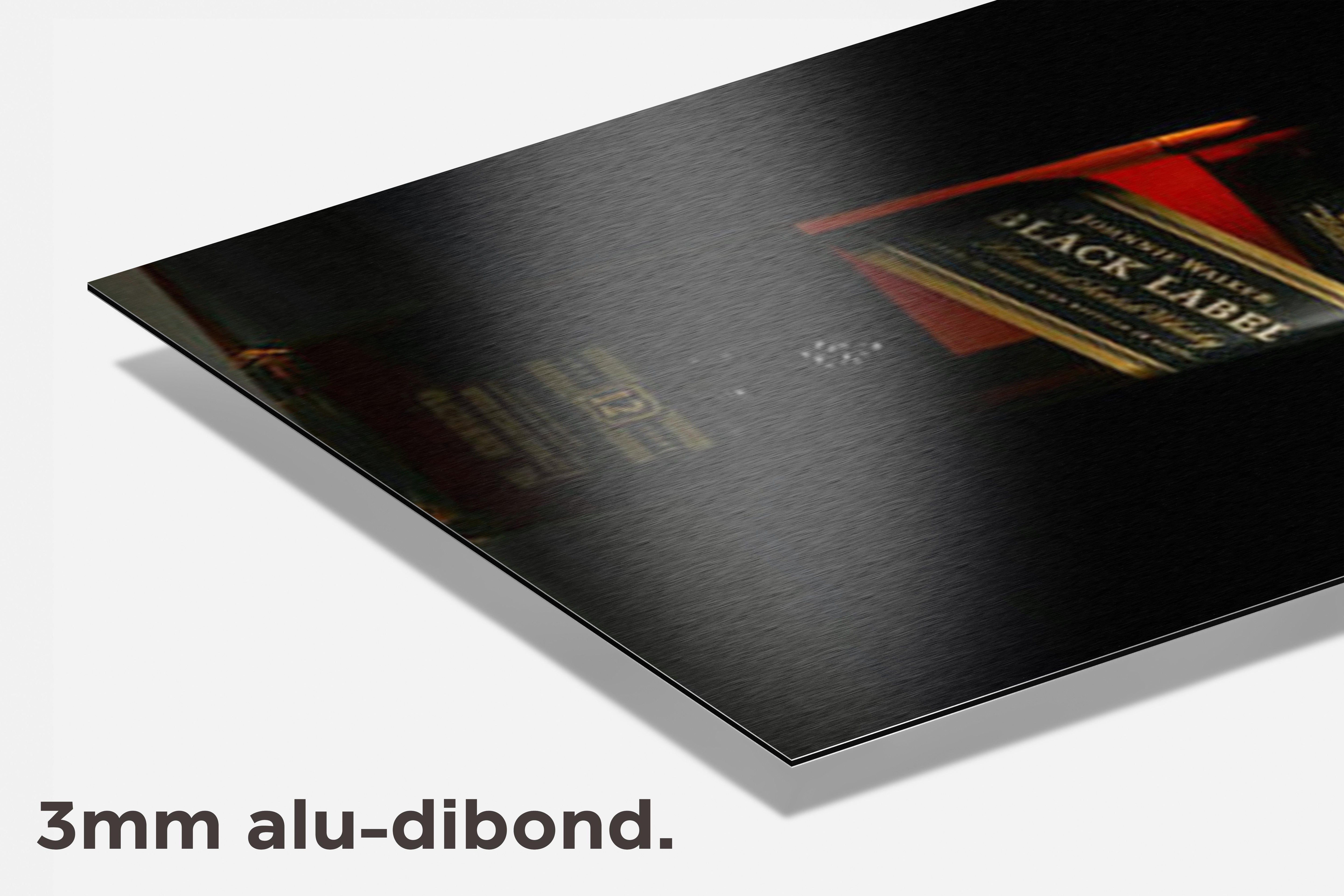 Black Label dibond detail