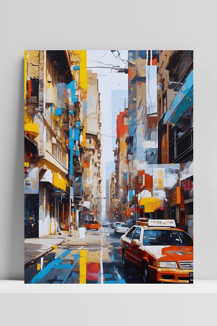 New York op 3mm aluminium dibond