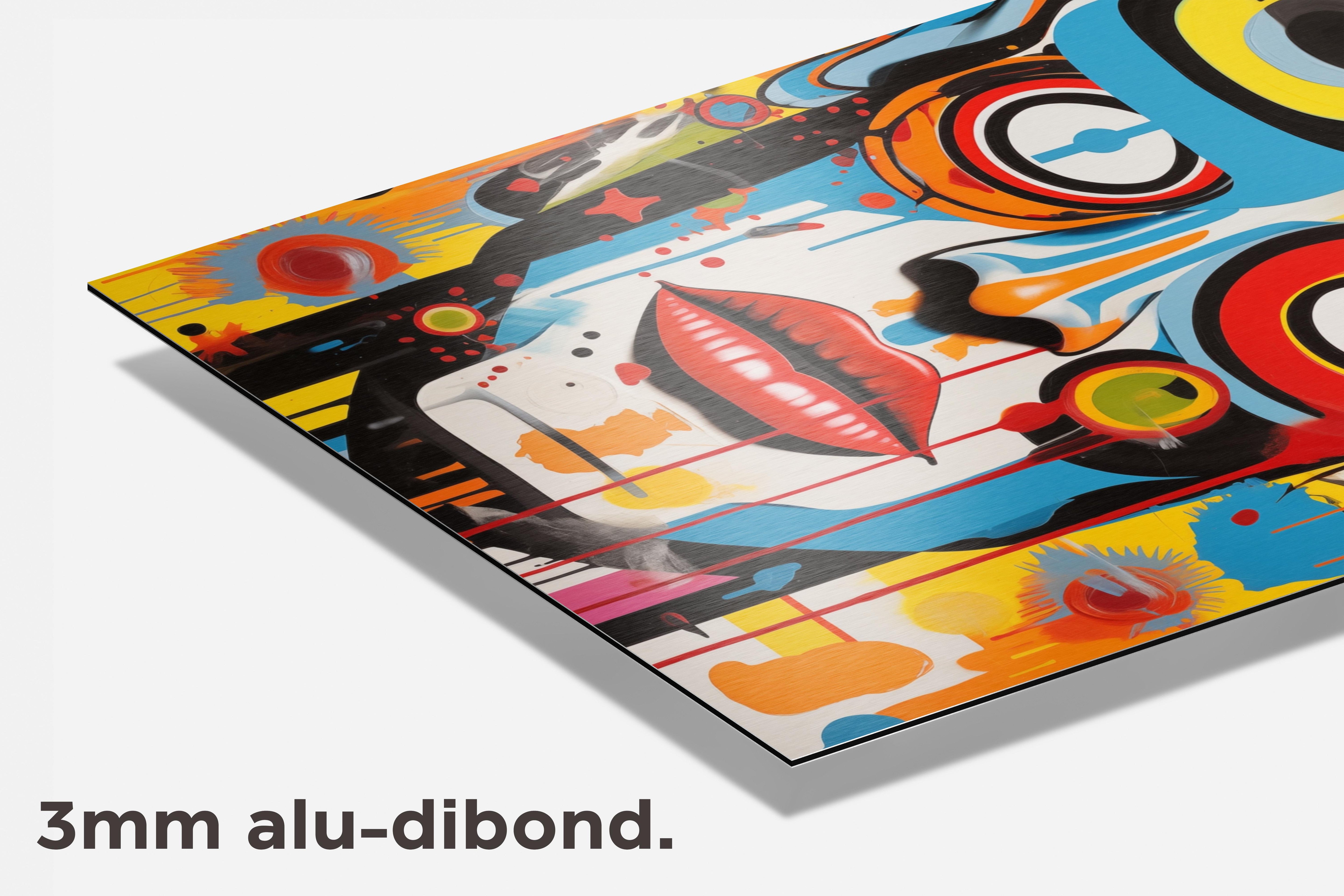 Abstract Surrealisme dibond detail