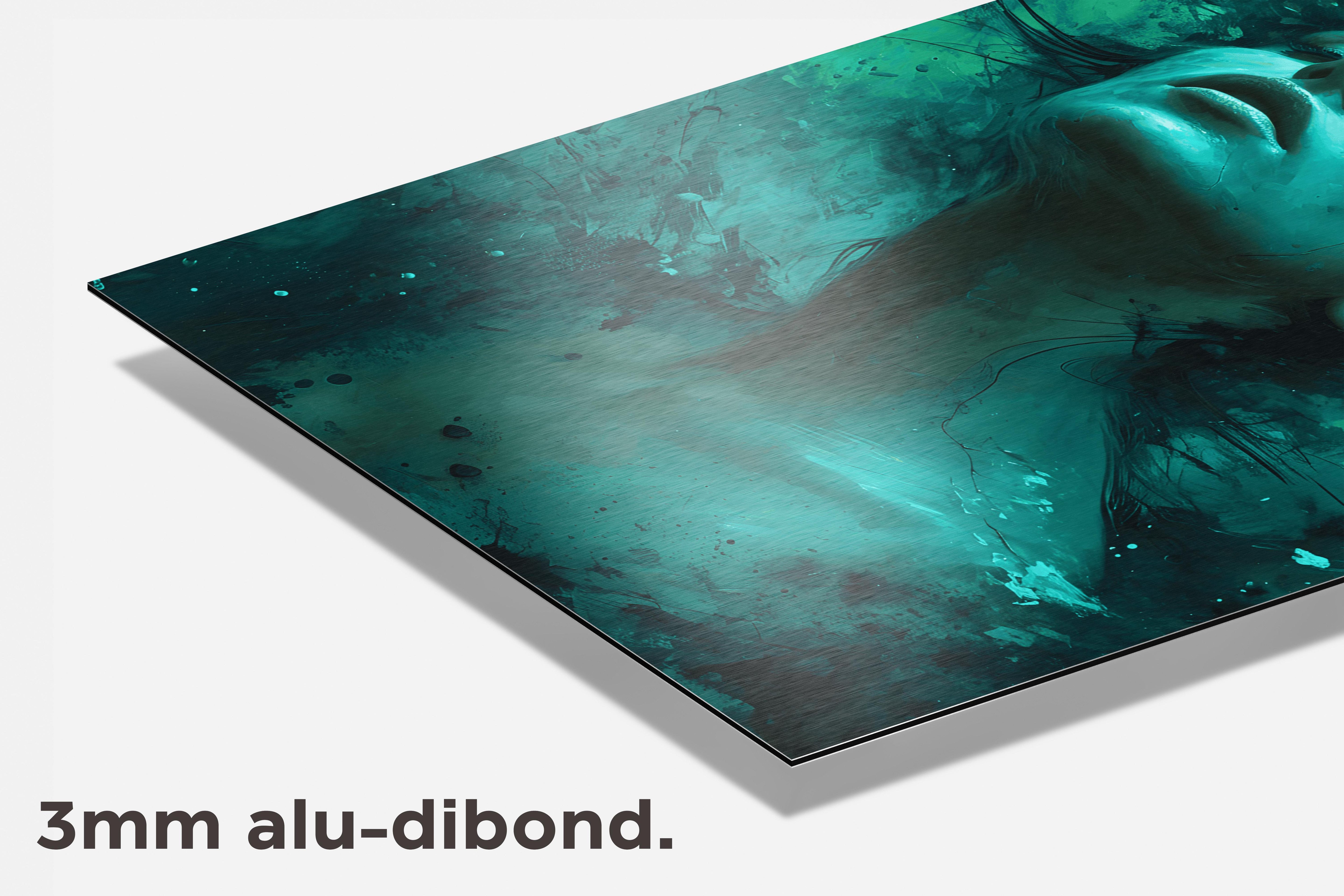 Vrouw Onder Water dibond detail