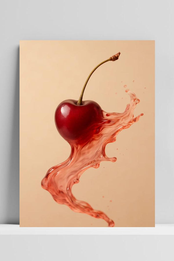 Cherry Fruit Juice Poster
