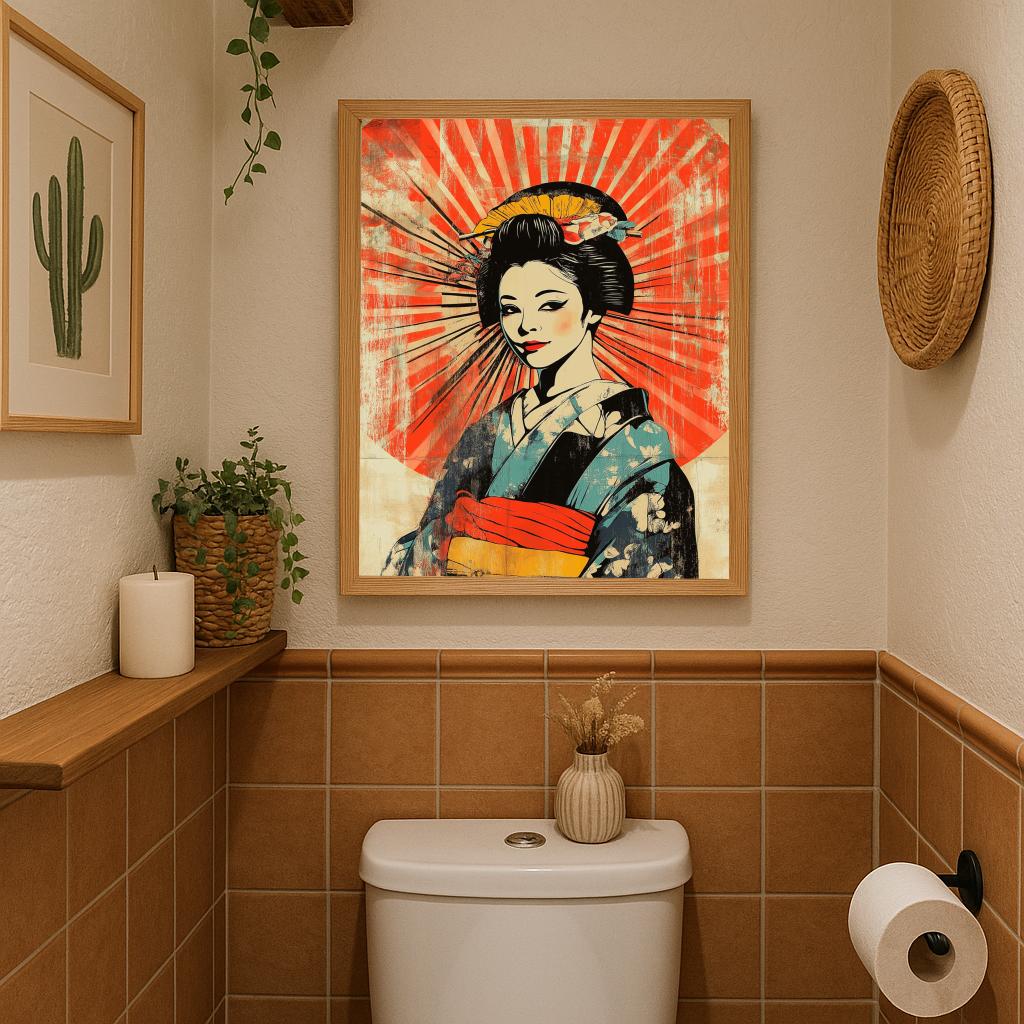 Geisha Vintage poster sfeerbeeld 3
