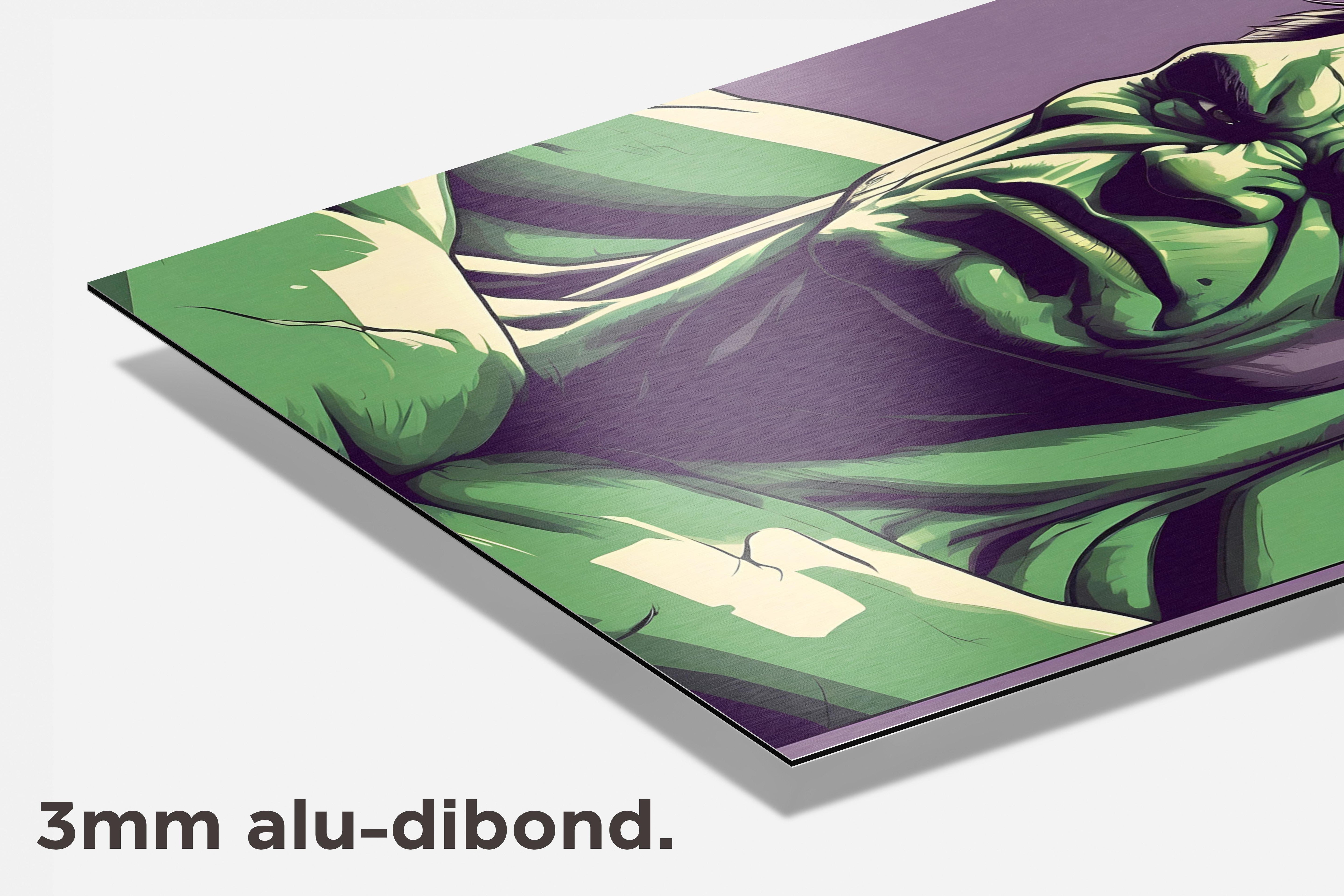 Hulk Oldschool Vibe dibond detail