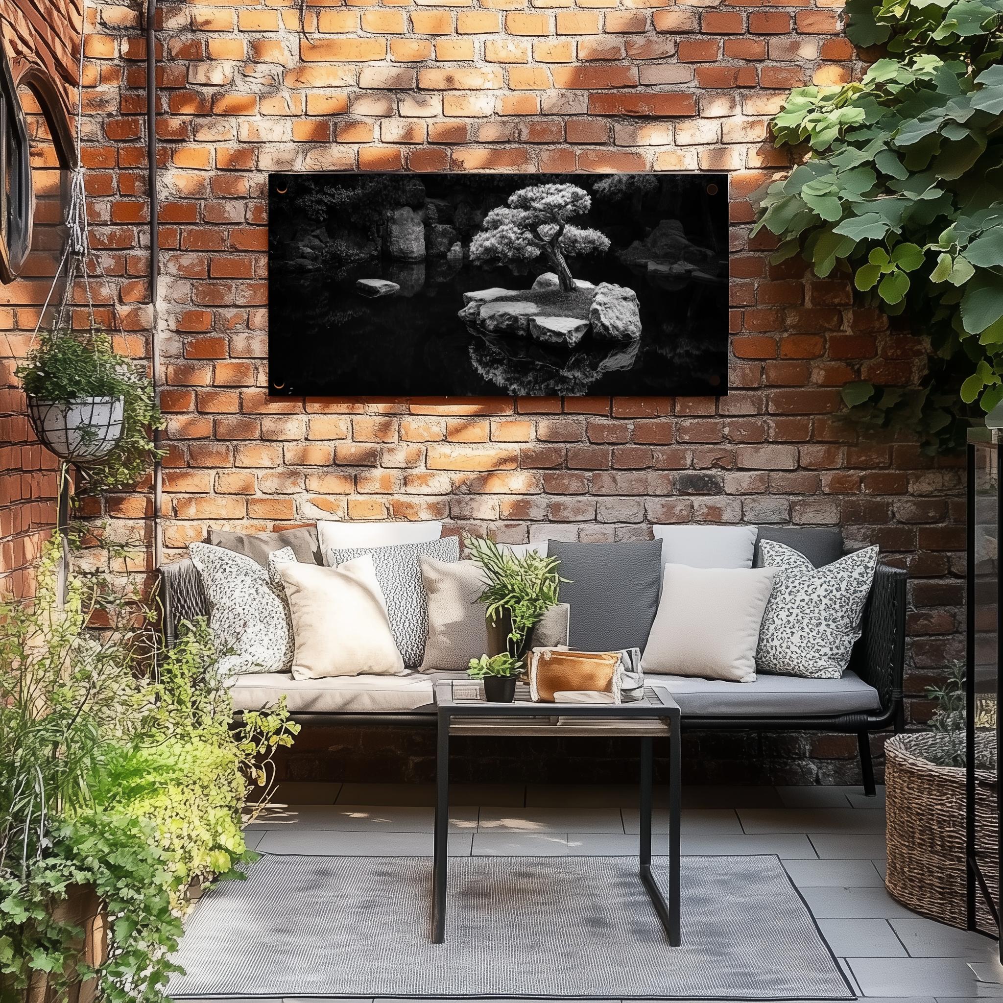 Tuinposter Zen Noir sfeerbeeld 2