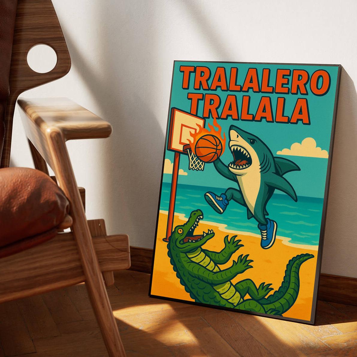 Tralalero Tralala Text poster sfeerbeeld 1