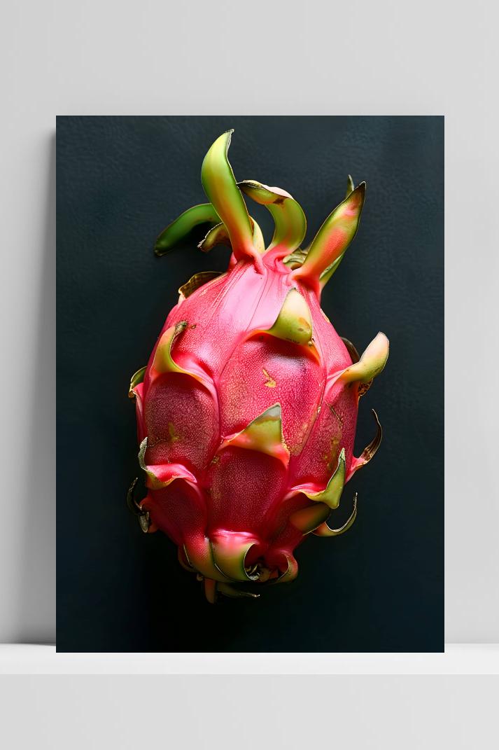 Drakenvrucht op 3mm aluminium dibond