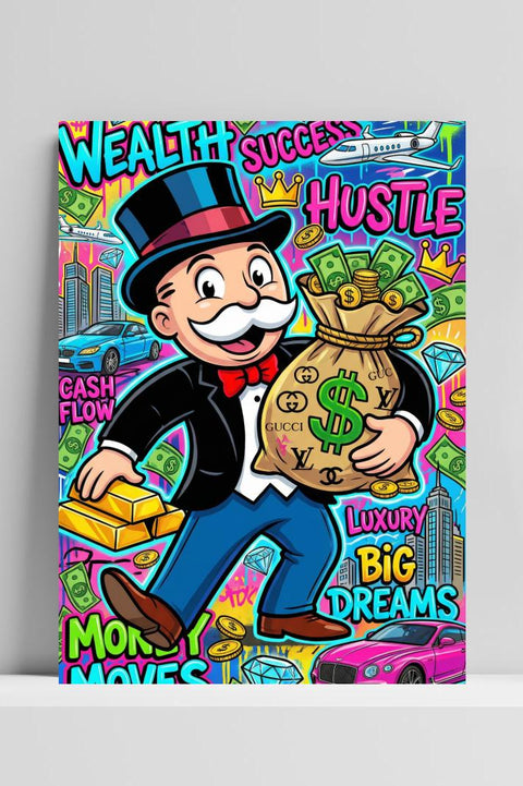 Monopoly Mascot Texts poster