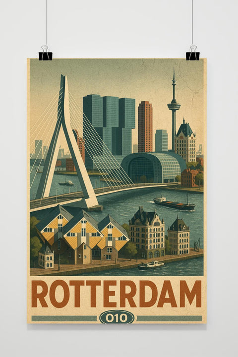 Póster Rotterdam Netherlands Vintage