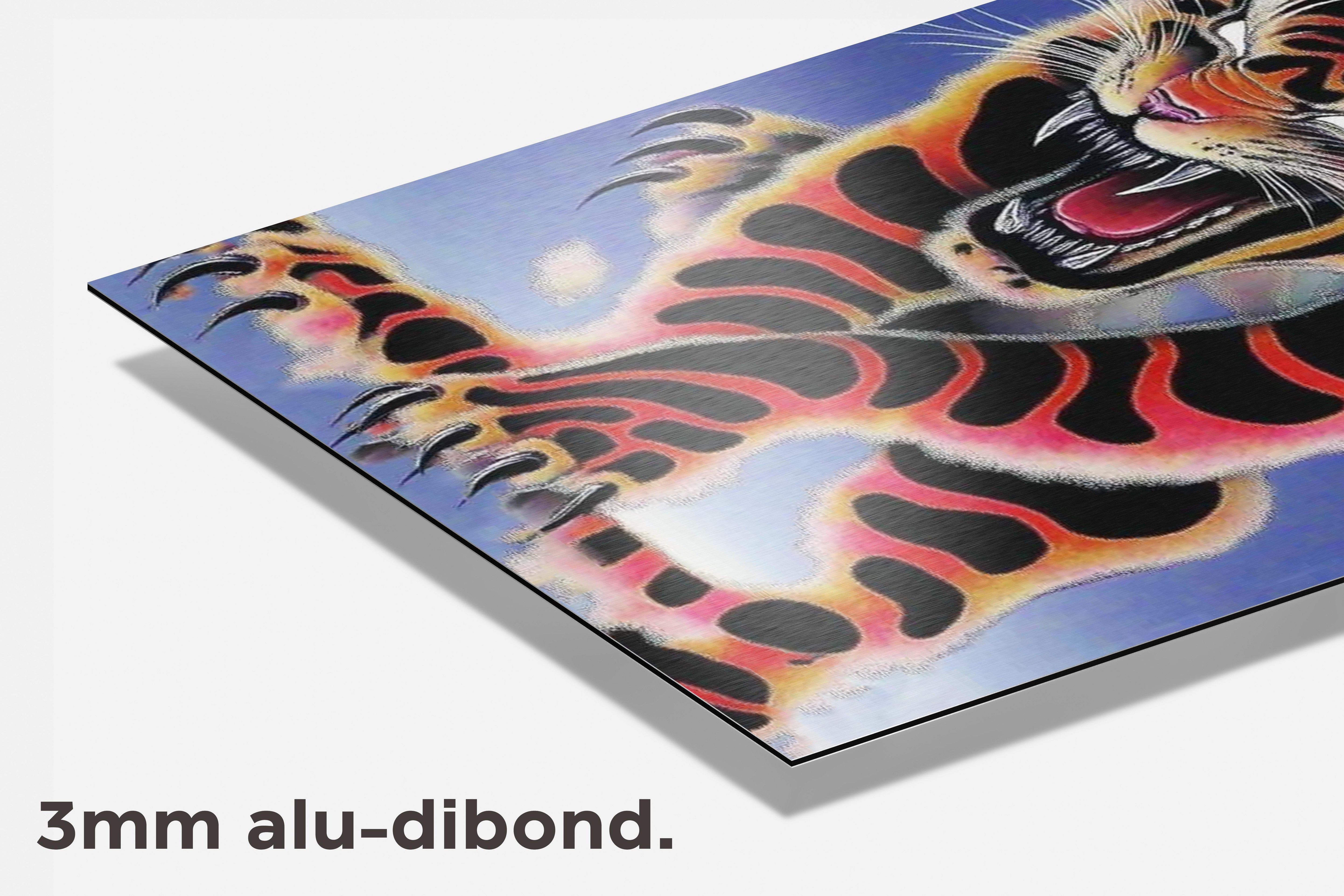 Tijger dibond detail