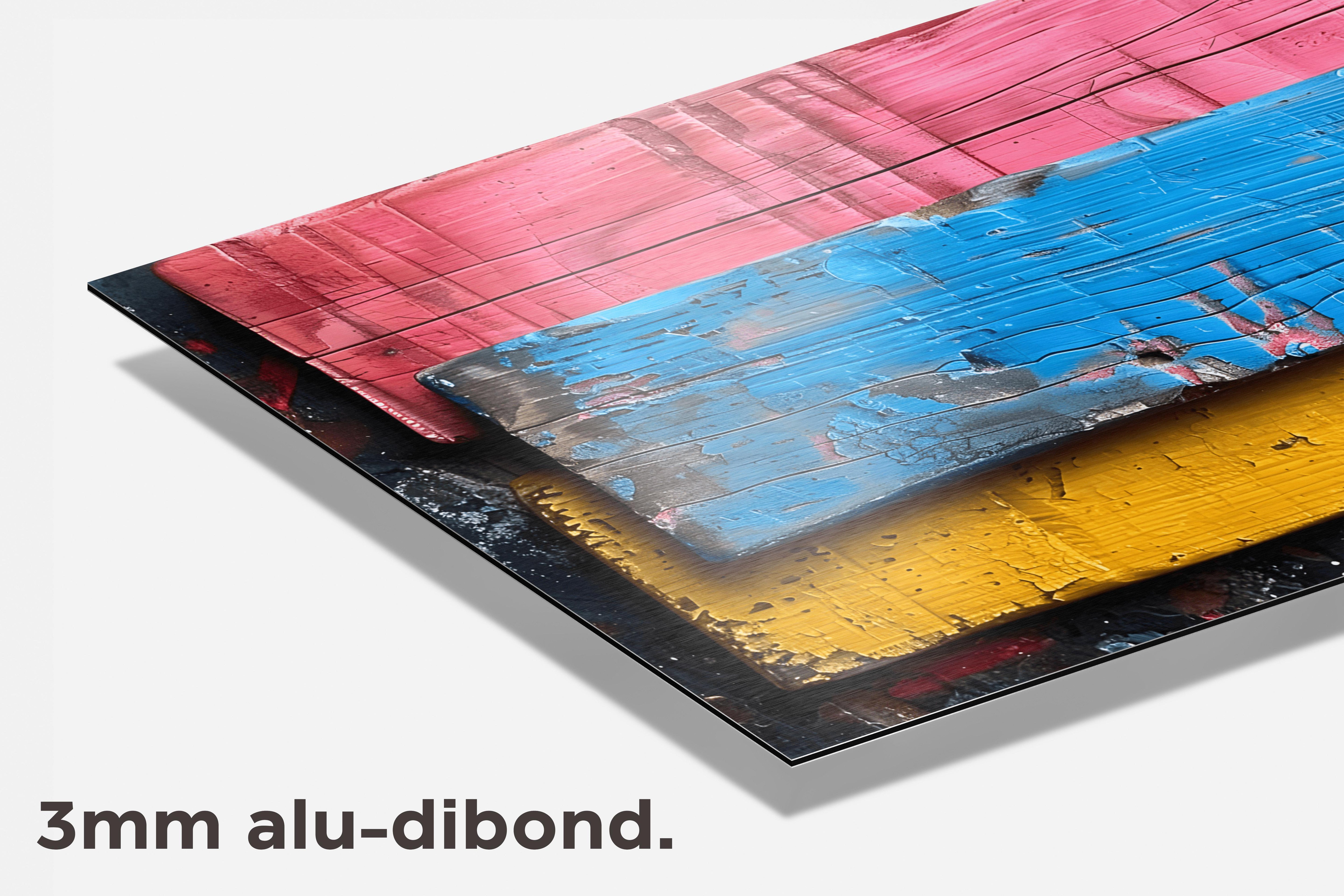 Hout Kleurenpalet dibond detail