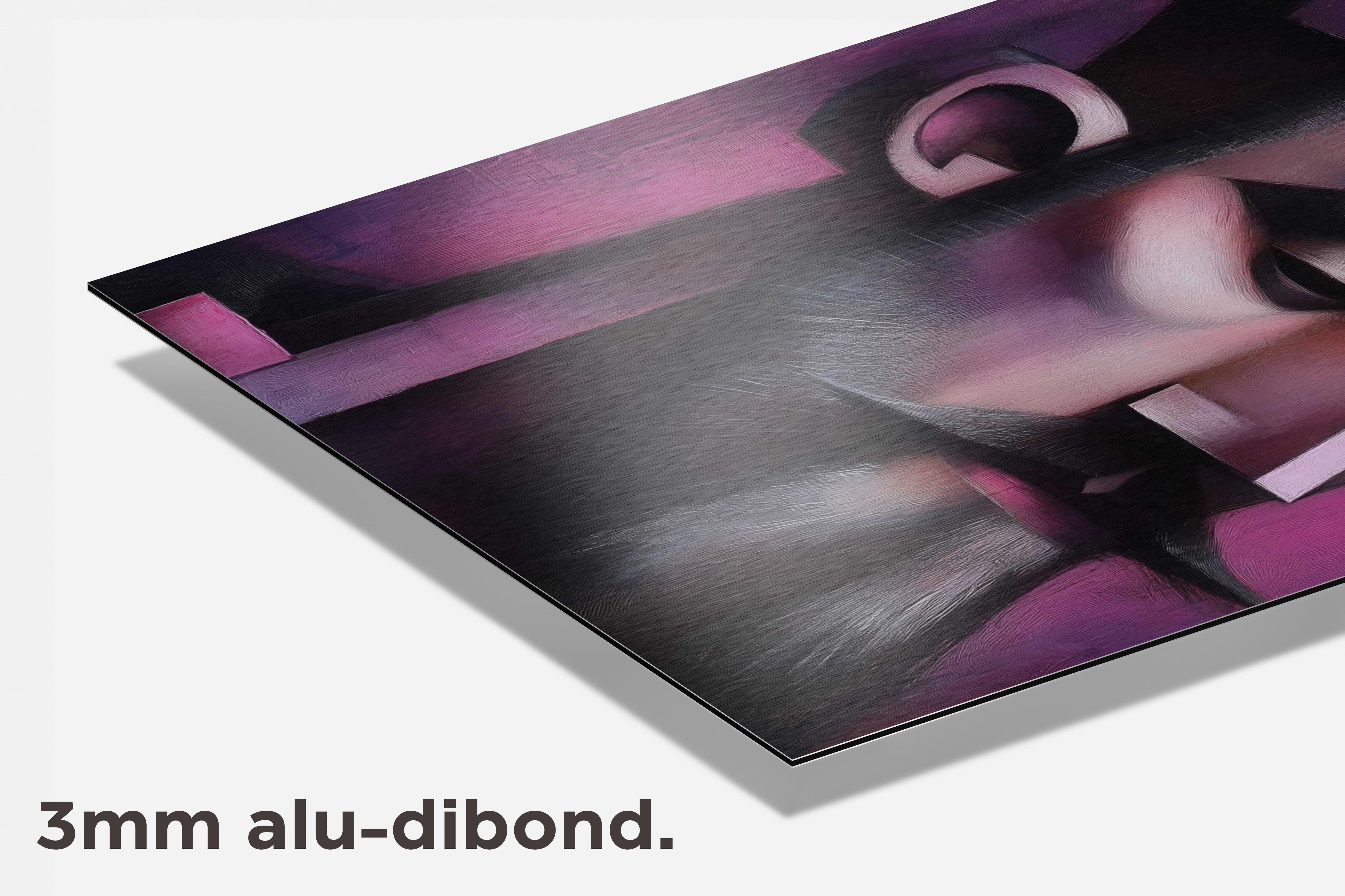 Koning Kubisme dibond detail