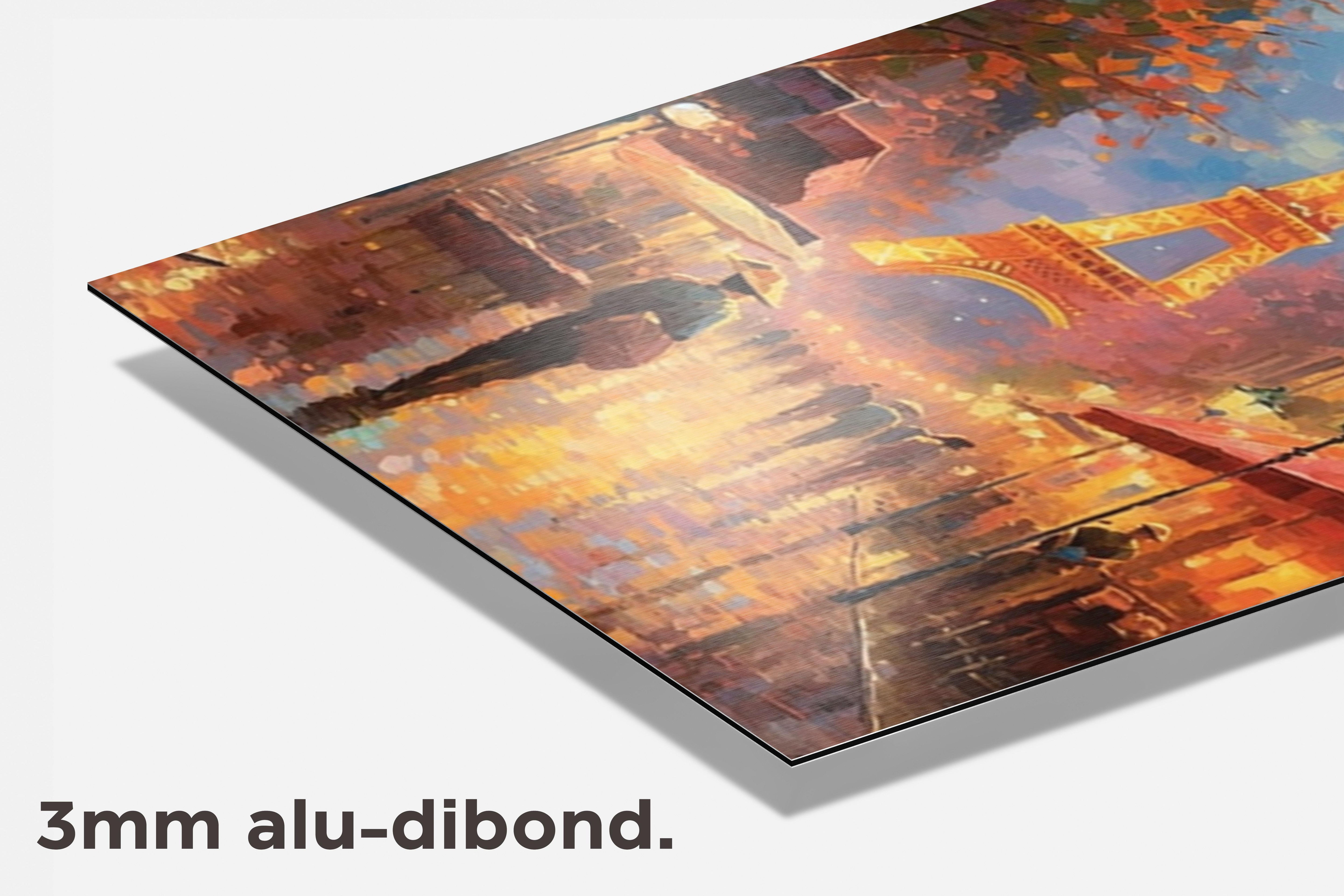 Paris Waterverf dibond detail