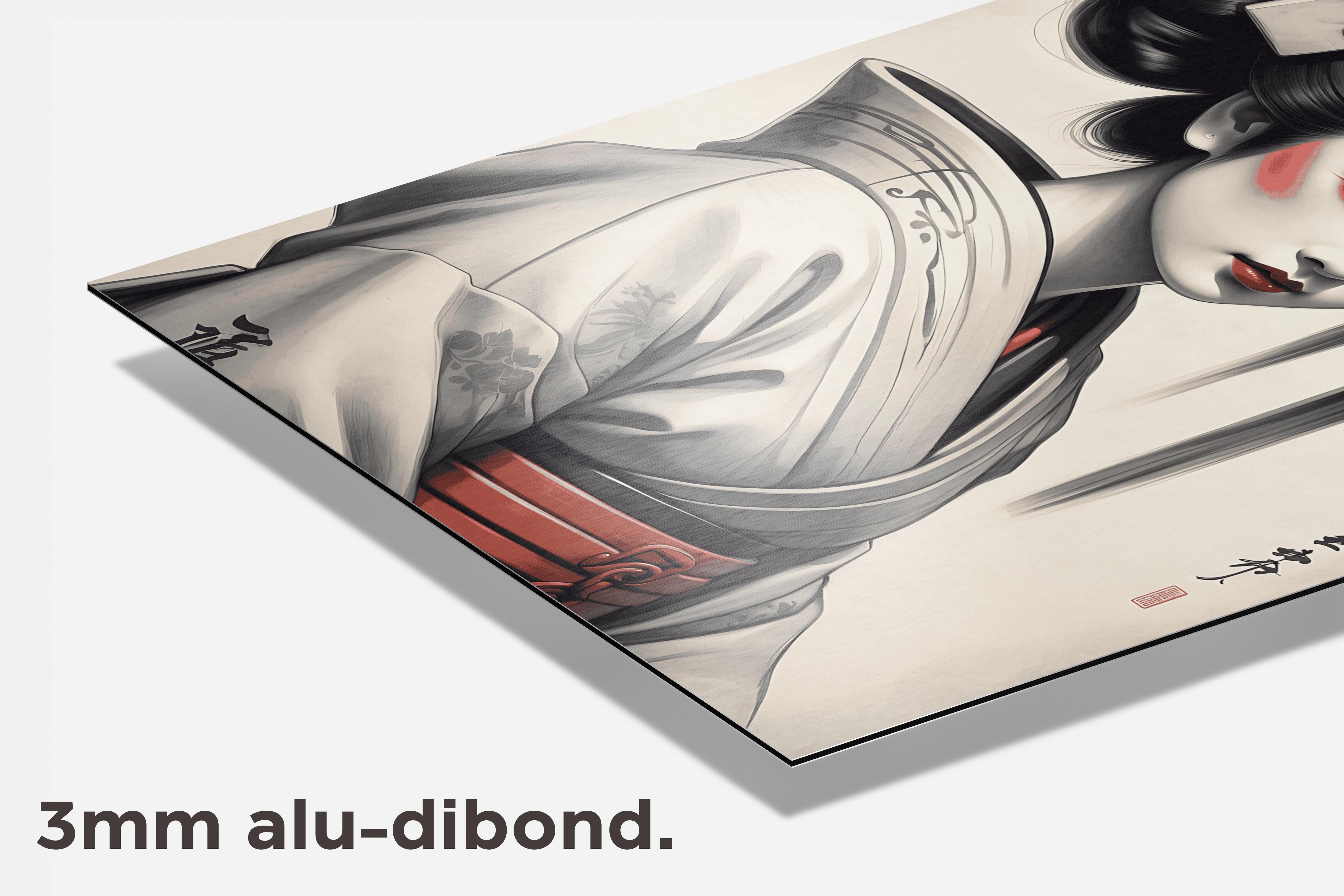 Geisha Demoon dibond detail