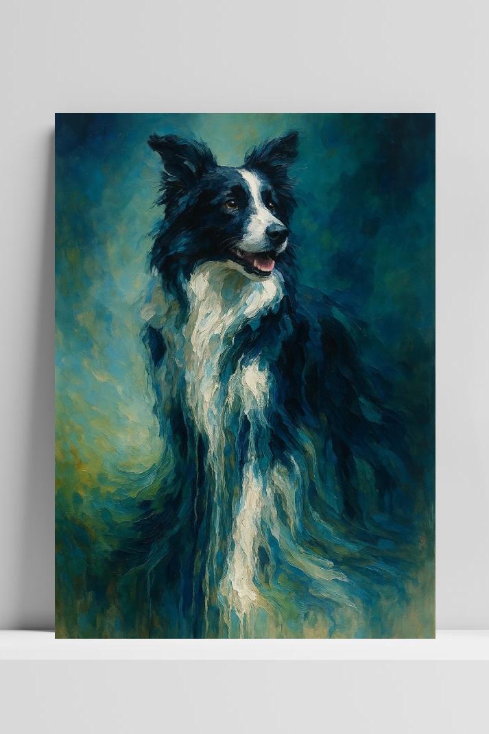 Border Collie Dog Aquarel poster van 25 Artstreet