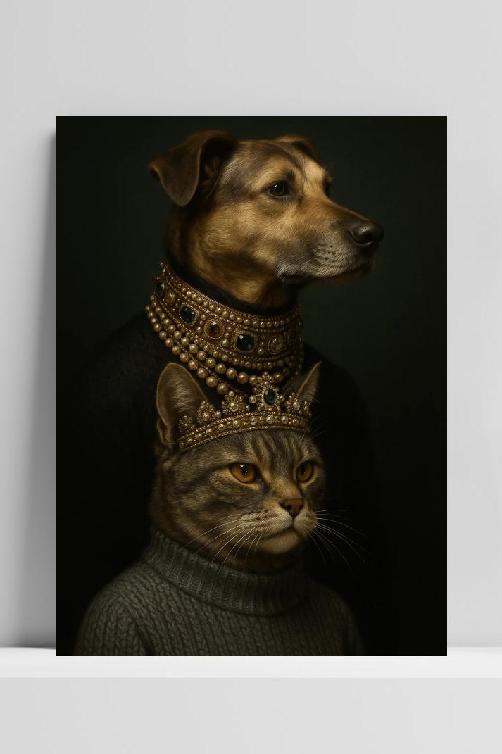 Royal Cat Dog Crown Jewelries poster van 25 Artstreet