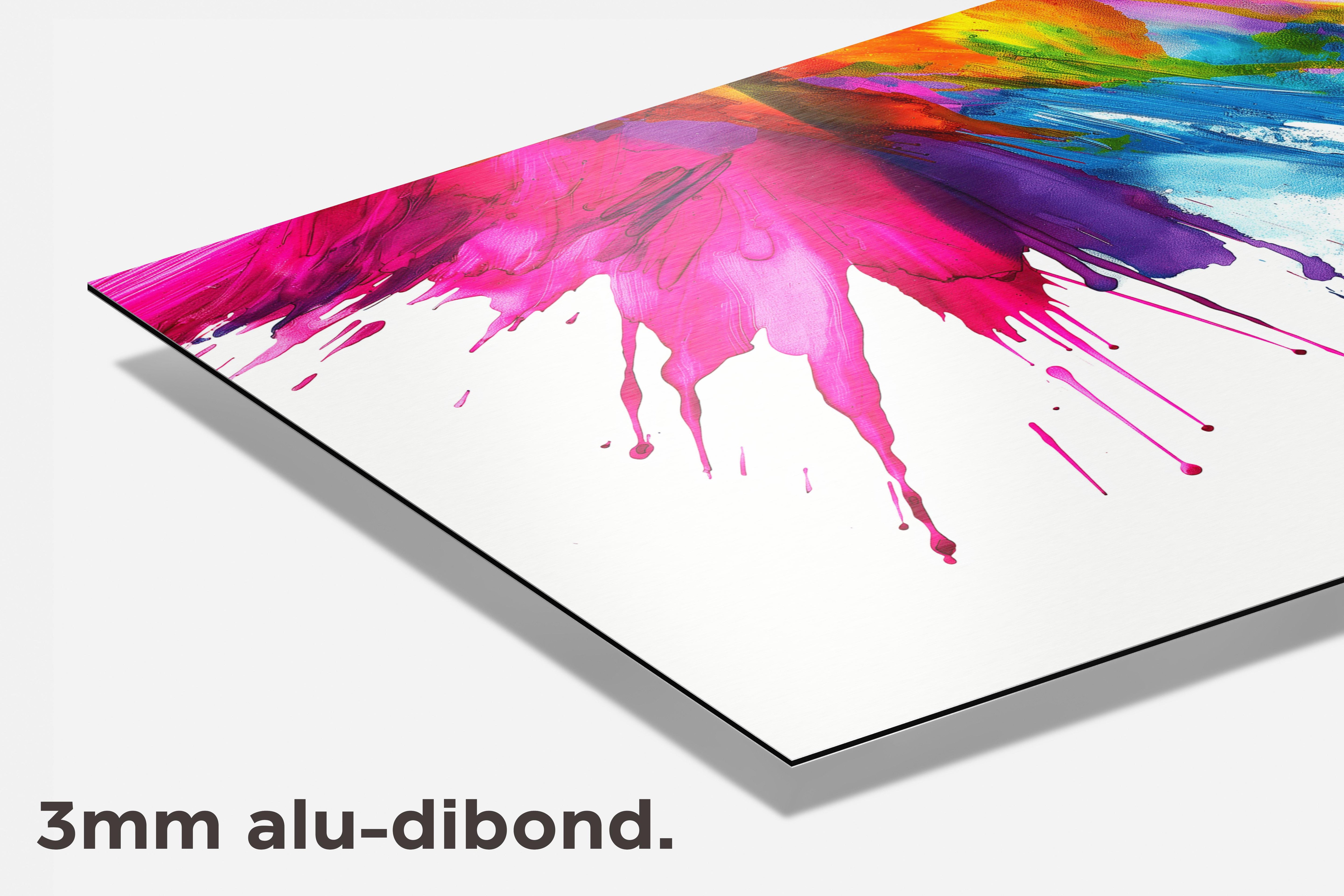 Kleuren Splash dibond detail