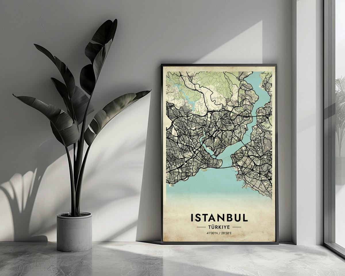 Istanbul Turkey Vintage poster van 25 Artstreet