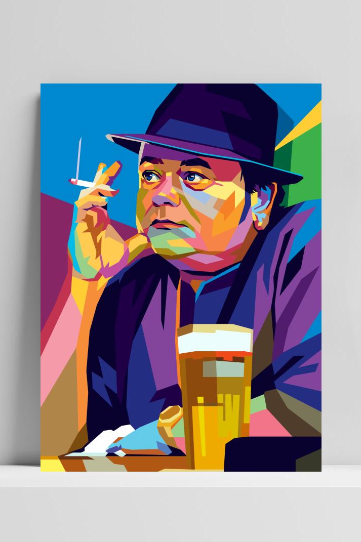 Hazes Pop op 3mm aluminium dibond