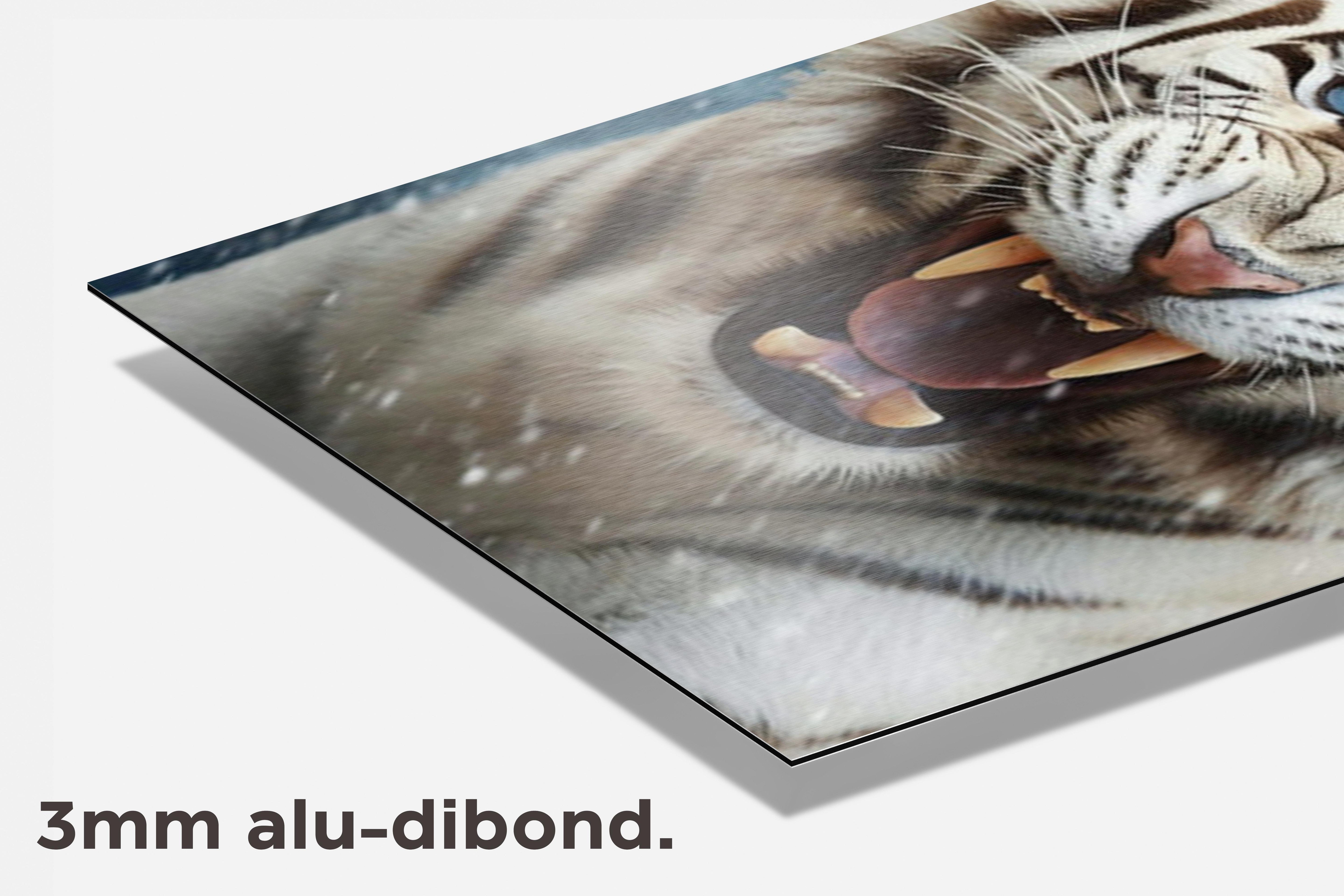 Witte Tijger dibond detail