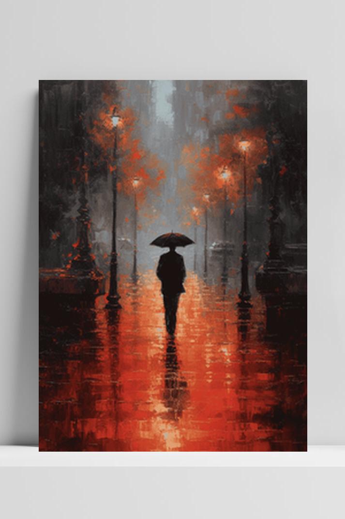 Park Wandeling op 3mm aluminium dibond