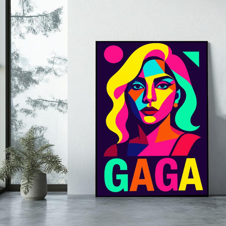 Lady Gaga Pop Art poster sfeerbeeld 1