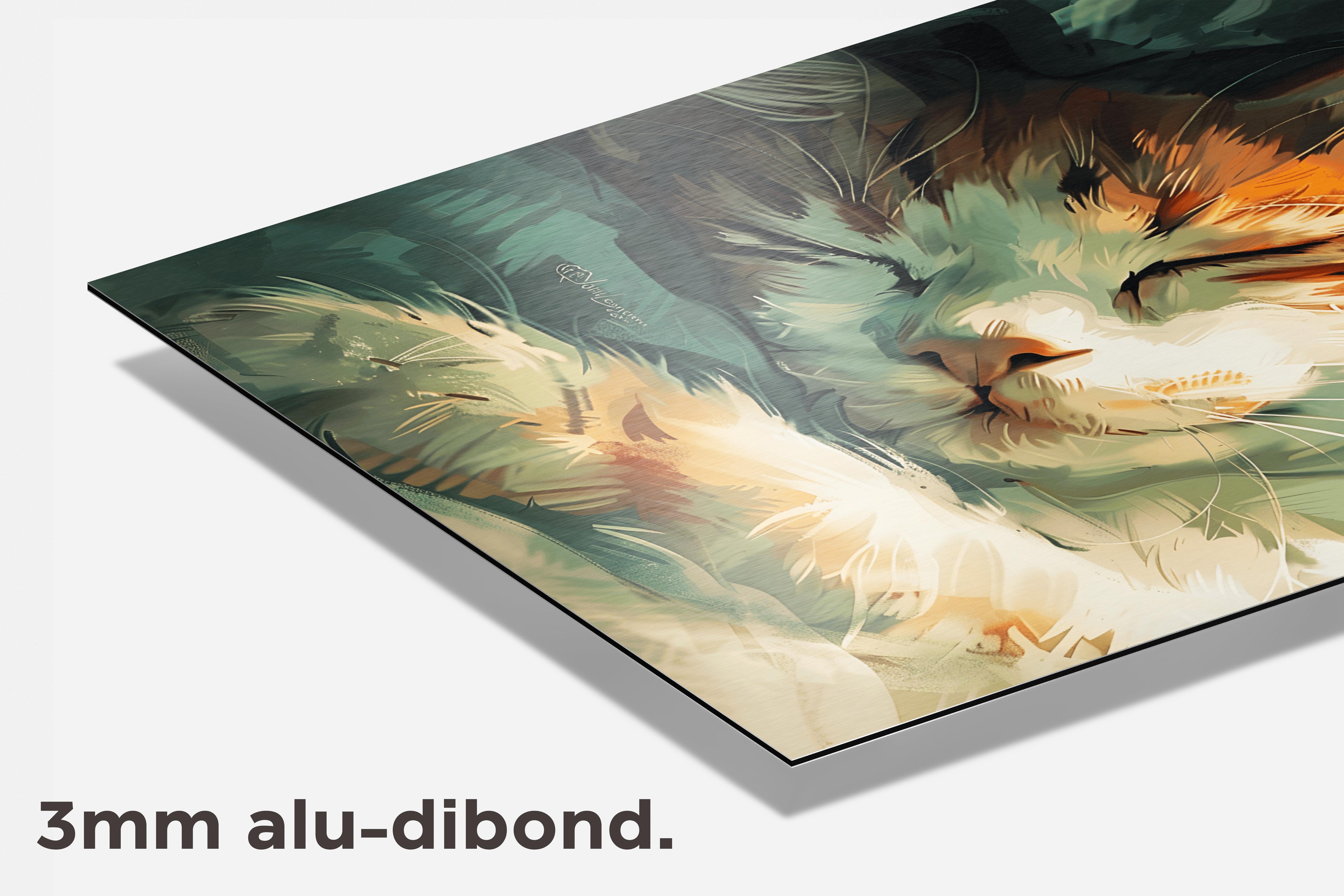 Slapende Kat dibond detail