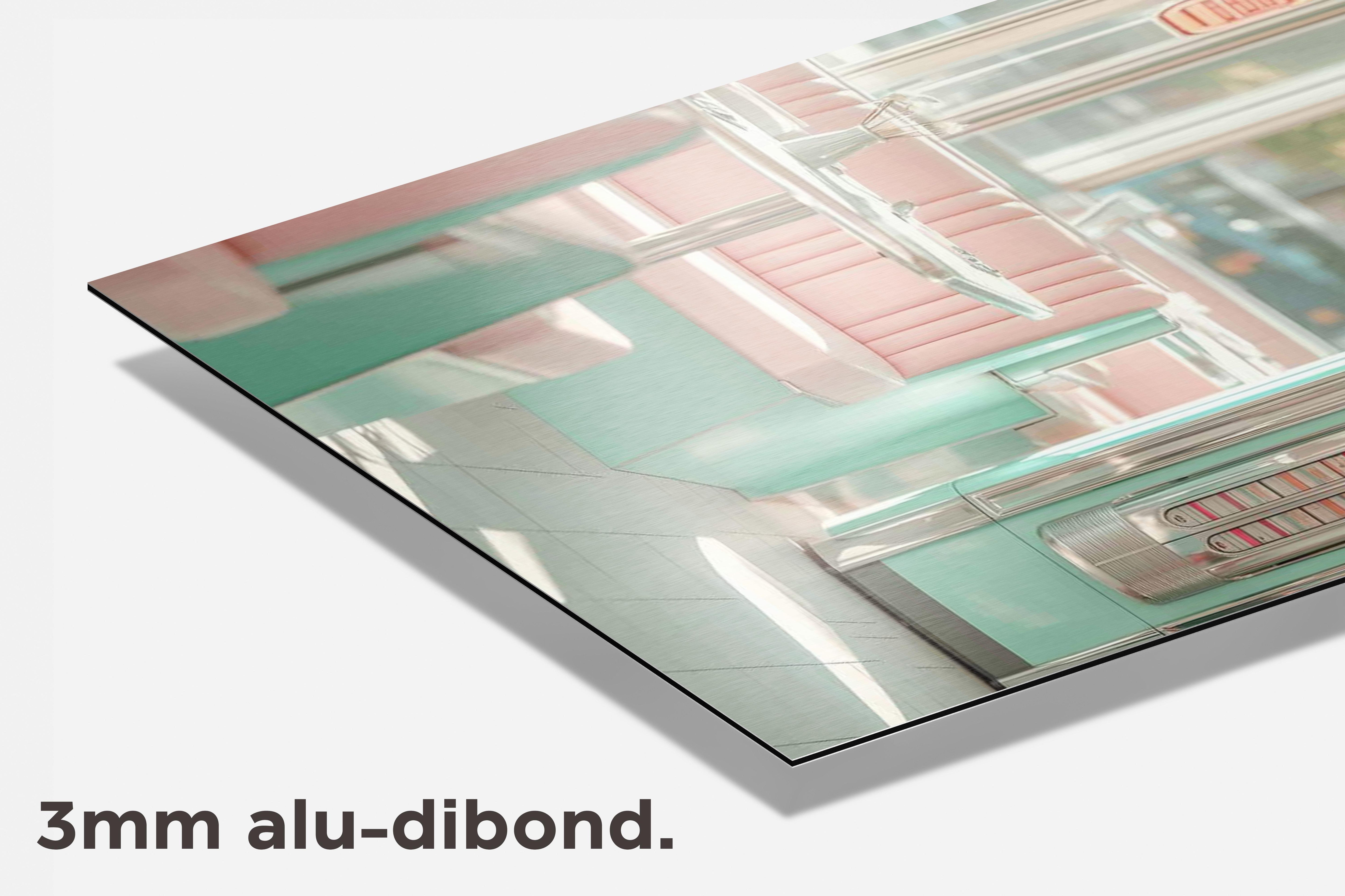 Retro Diner Pastel dibond detail