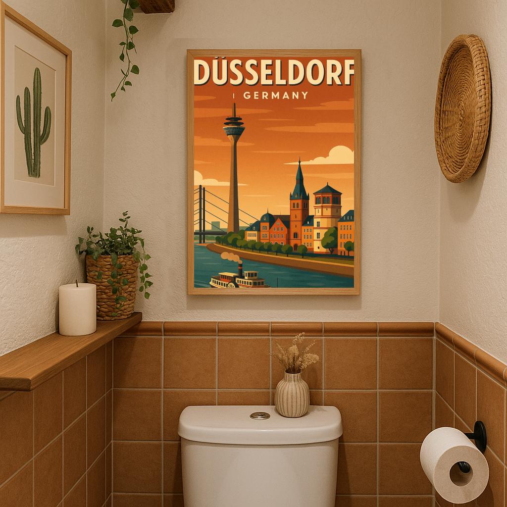 Düsseldorf Germany Art Text poster sfeerbeeld 3