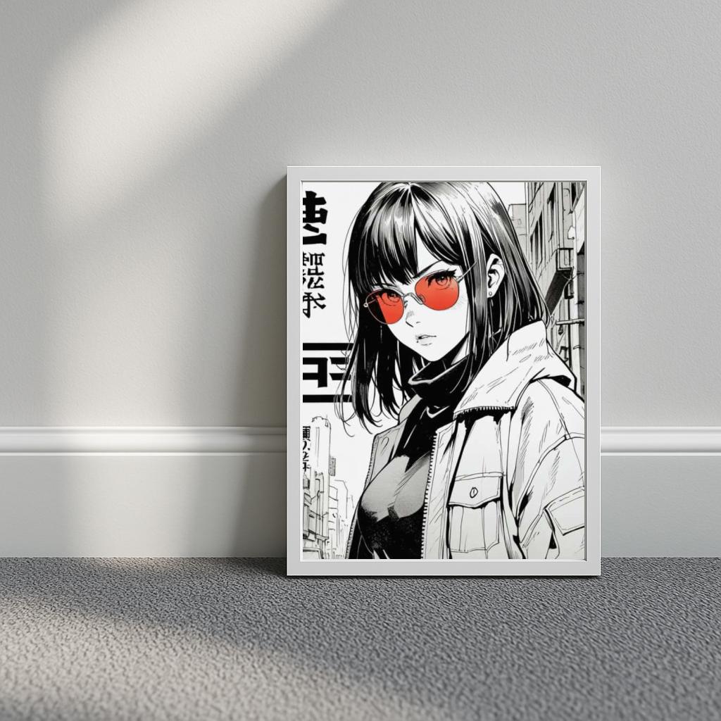 Manga Girl Text poster sfeerbeeld 3