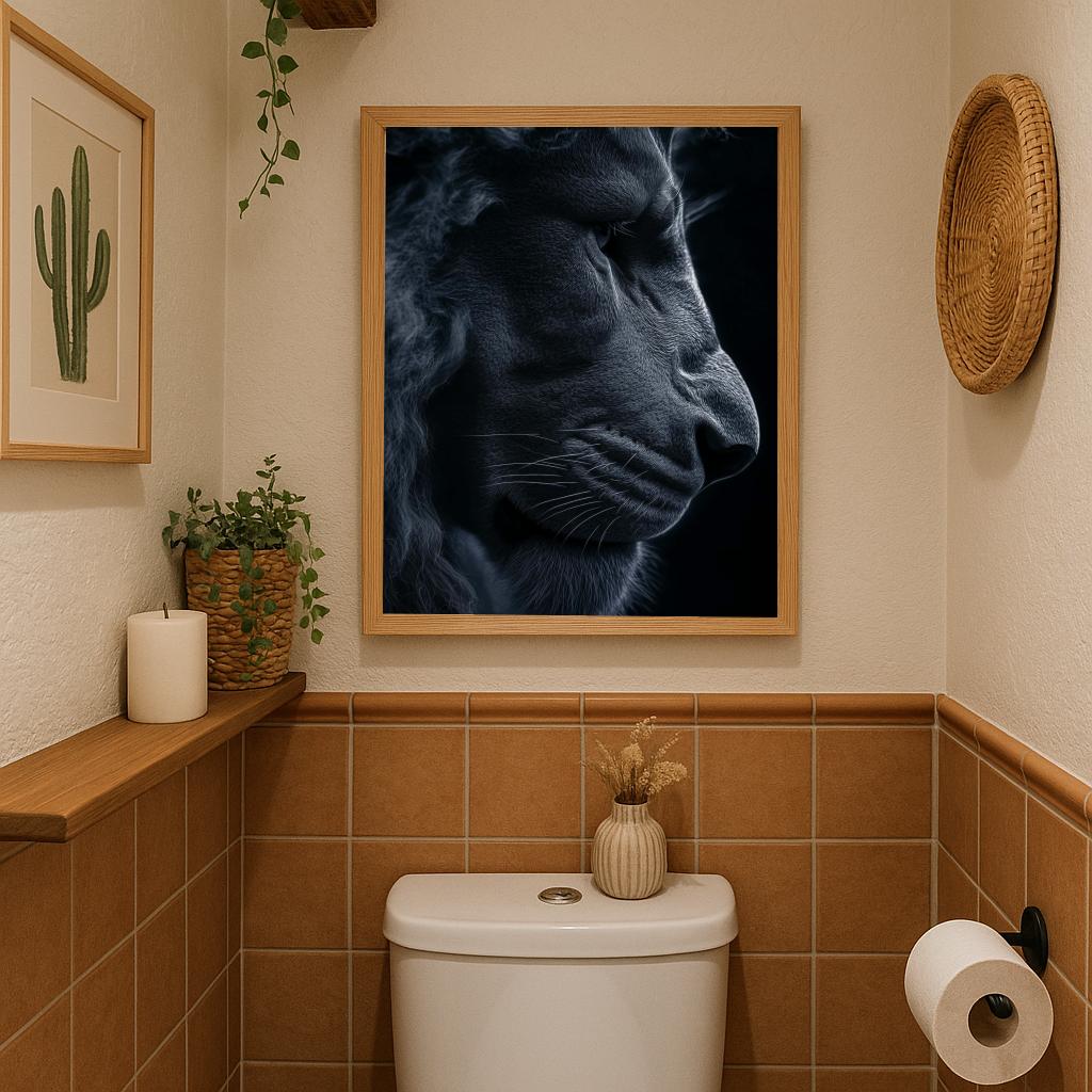 Lion B&W poster sfeerbeeld 2