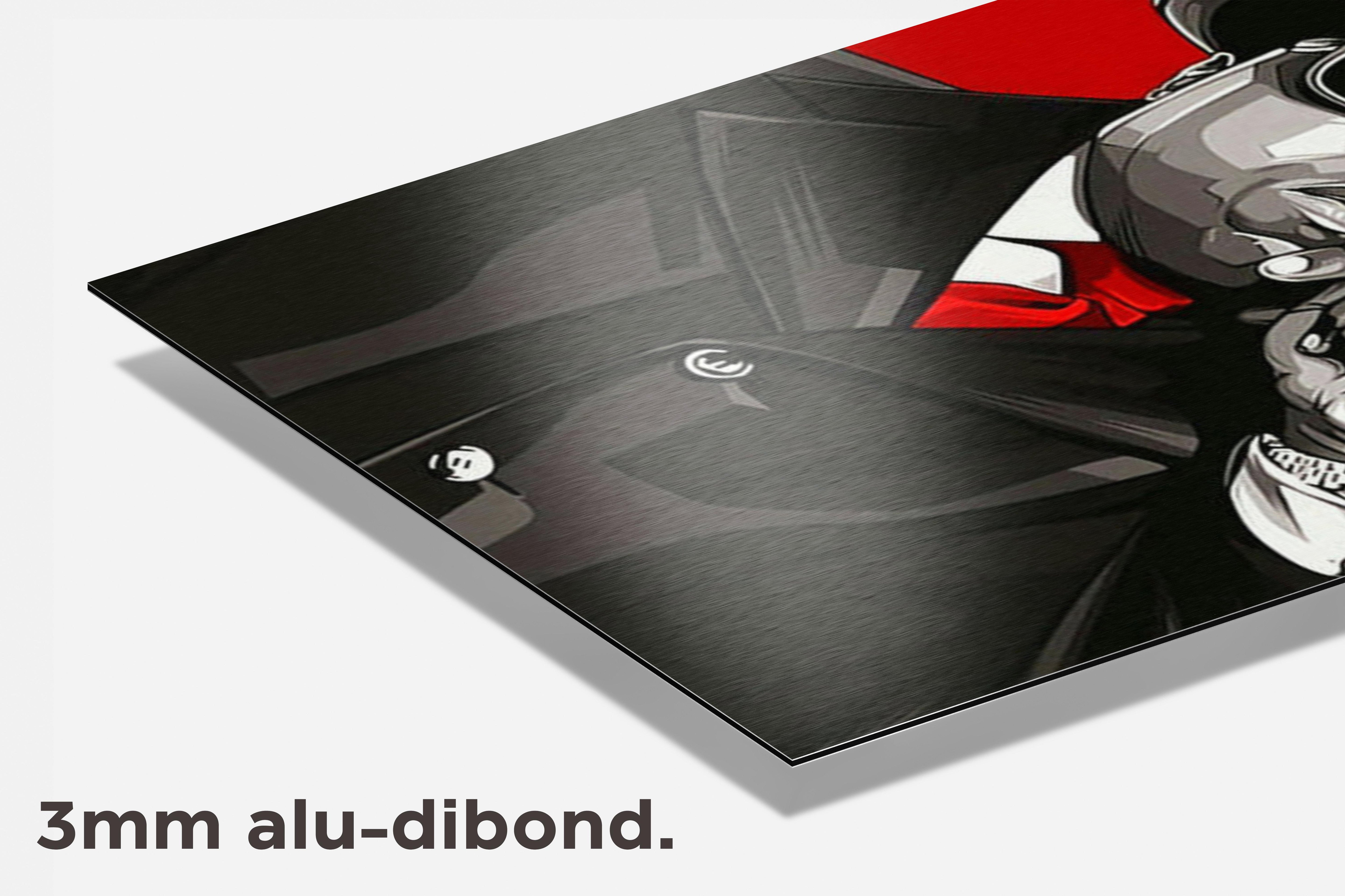 Biggie Sigaar dibond detail